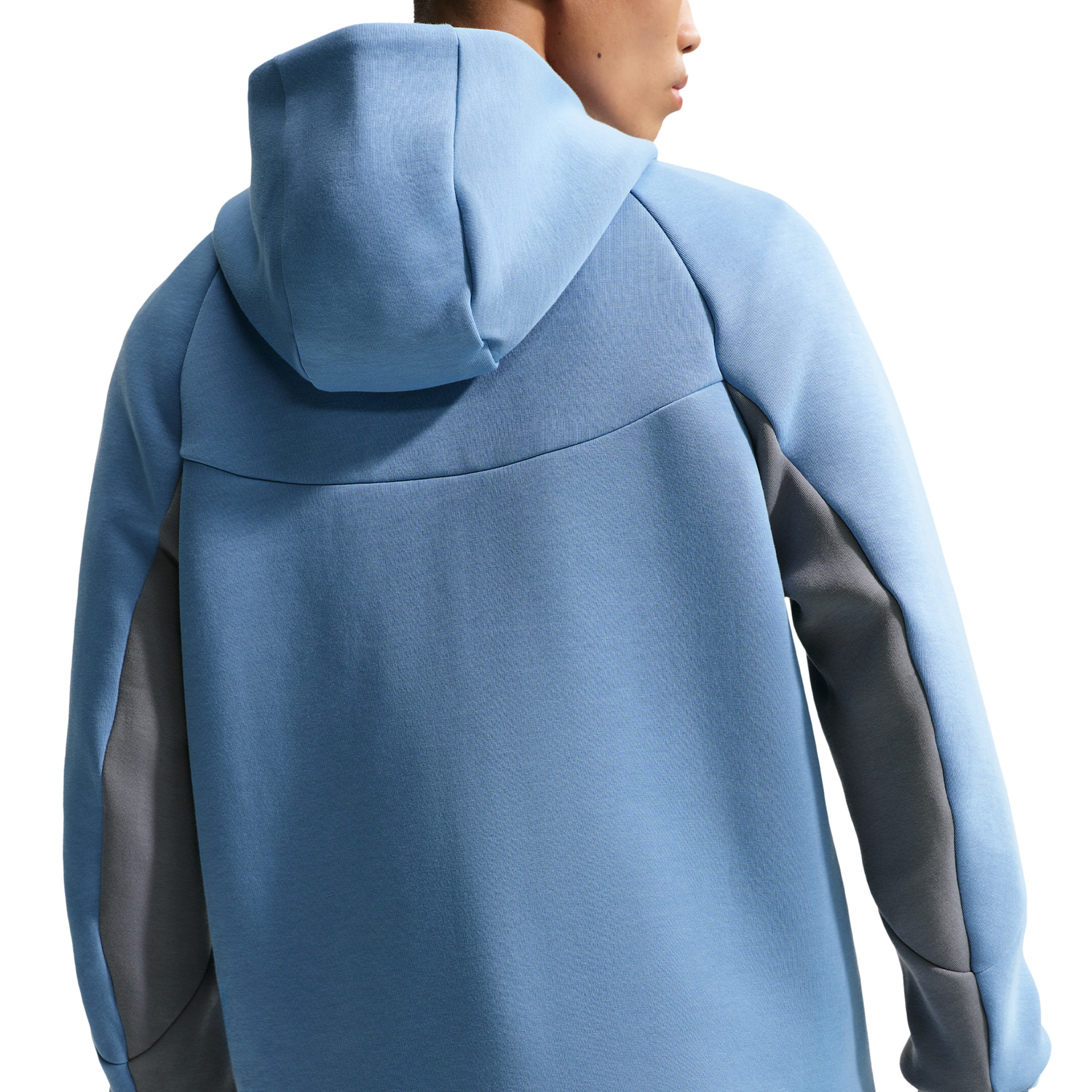 Nike Tech Fleece Full-Zip Windrunner Hoodie - Men's - Work Blue/Cool Grey/Black