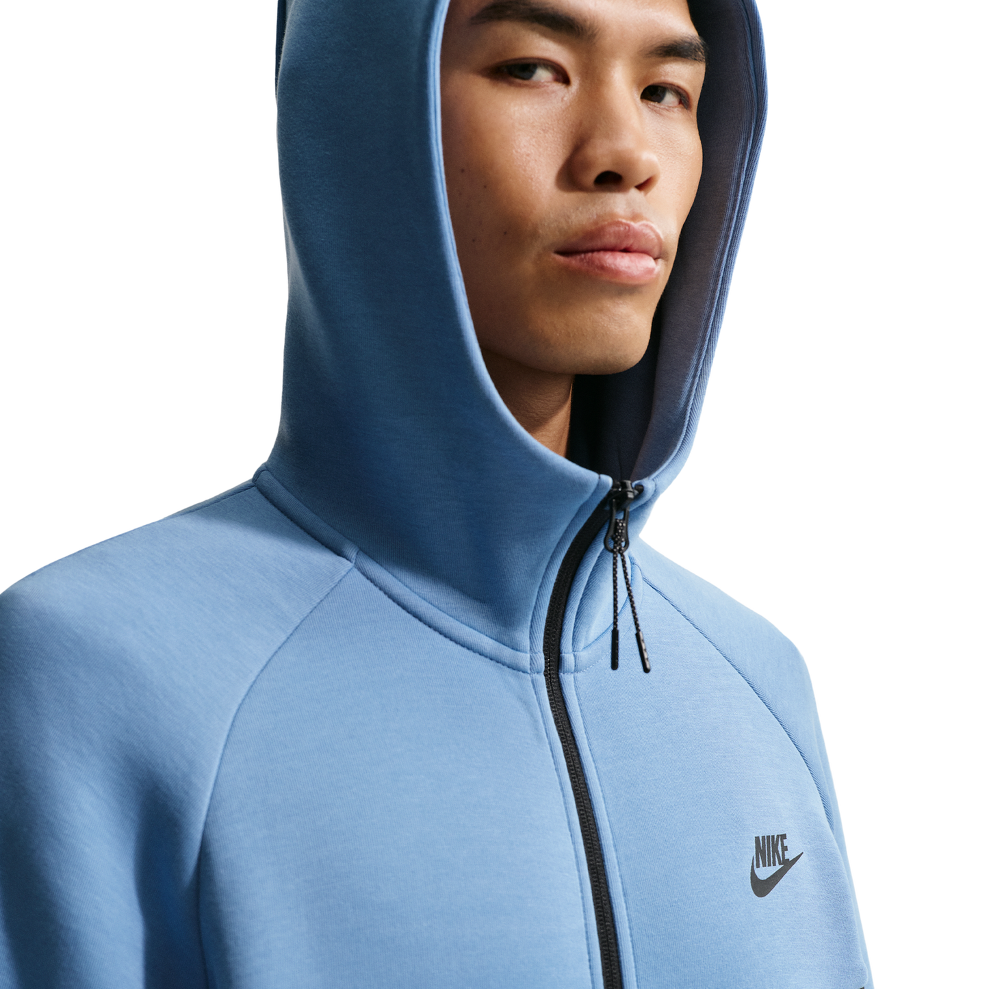 Nike Tech Fleece Full-Zip Windrunner Hoodie - Men's - Work Blue/Cool Grey/Black