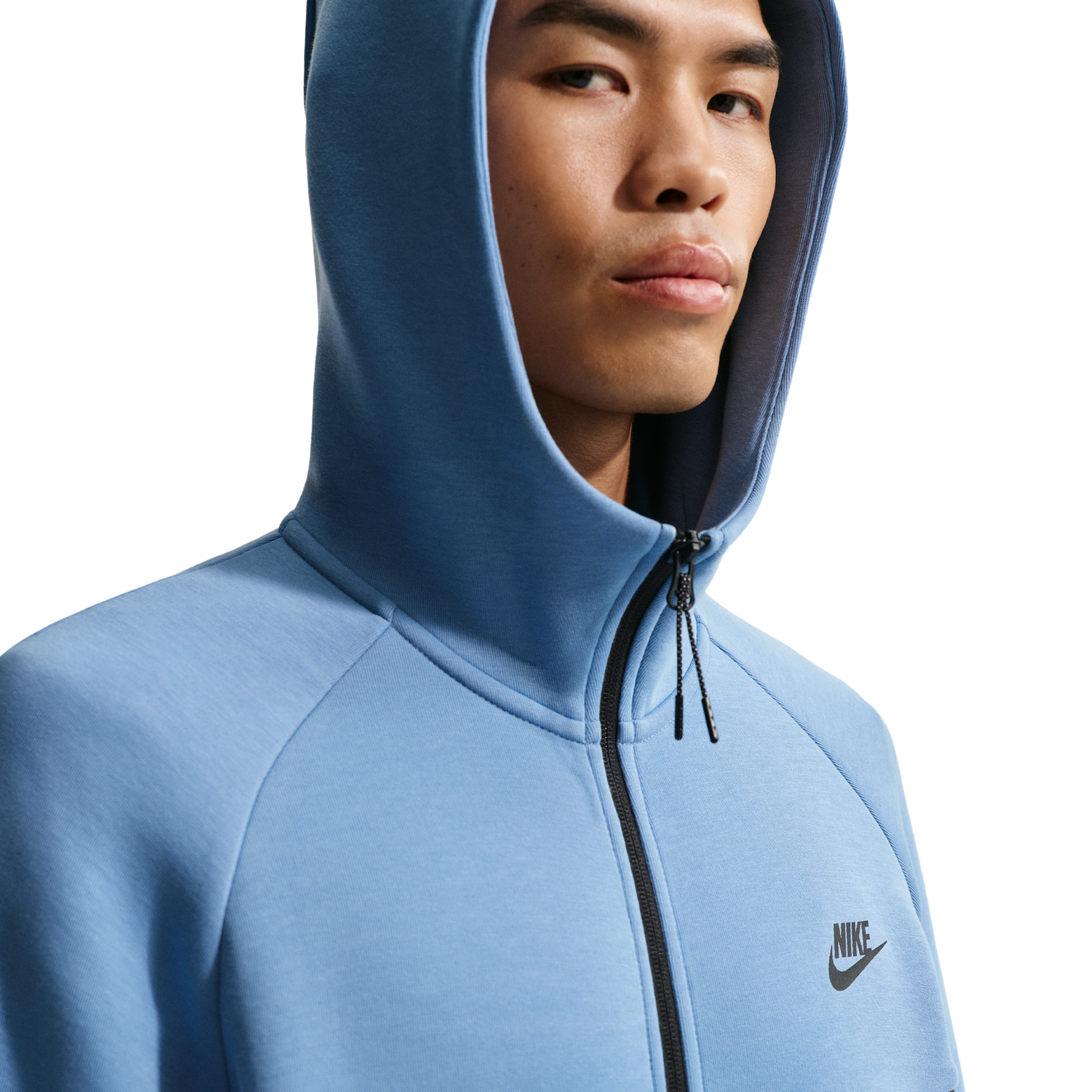 Nike Tech Fleece Full-Zip Windrunner Hoodie - Men's - Work Blue/Cool Grey/Black