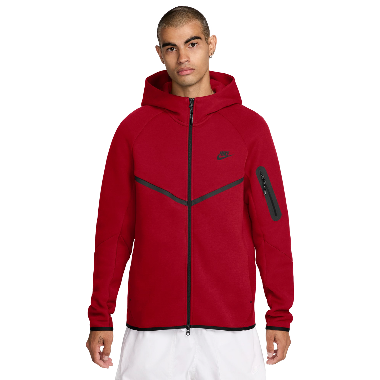 Nike Tech Fleece Full-Zip Windrunner Hoodie - Men's - Red/Black (V0949687)