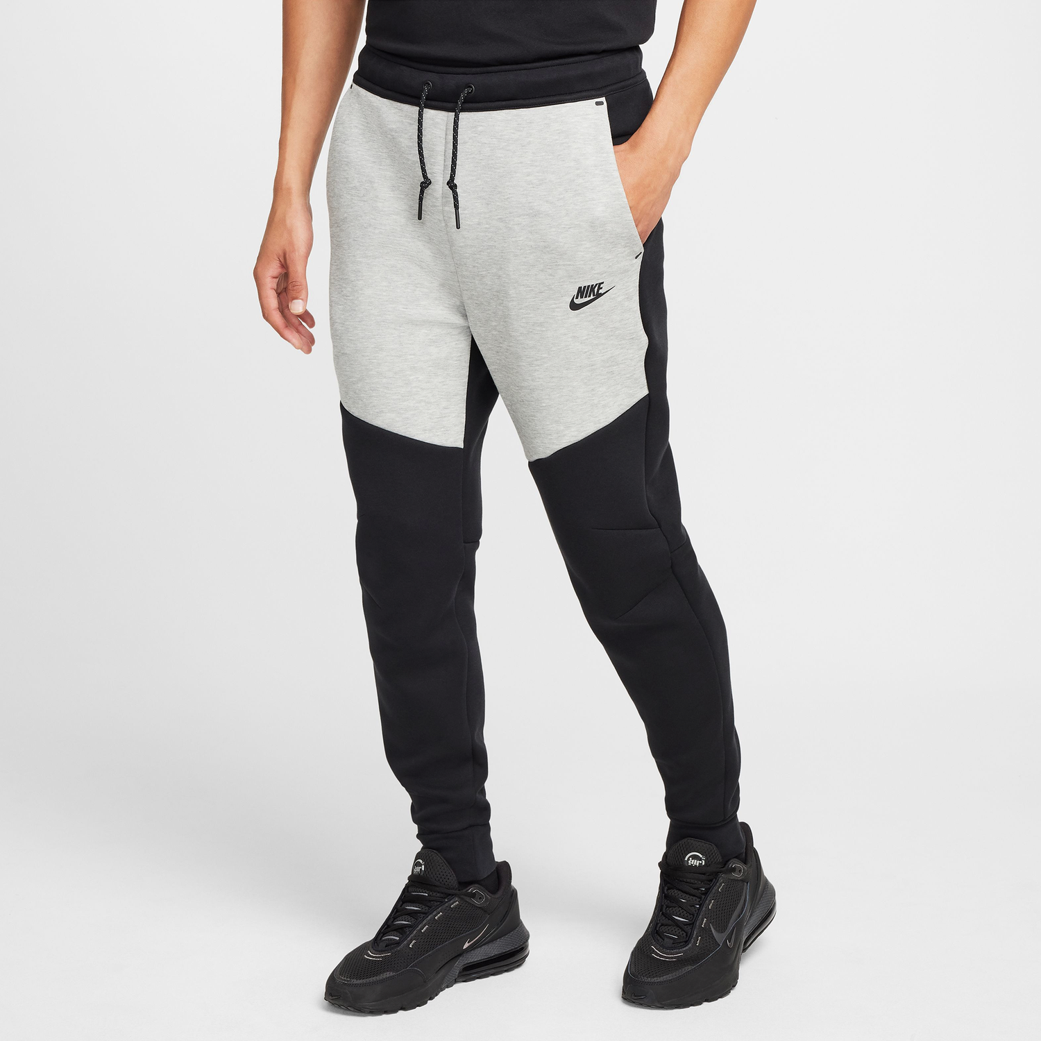 Nike Tech Fleece Jogger - Men's - Black/Dark Grey Heather