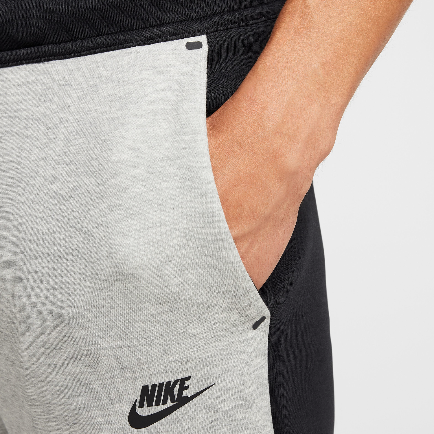 Nike Tech Fleece Jogger - Men's - Black/Dark Grey Heather