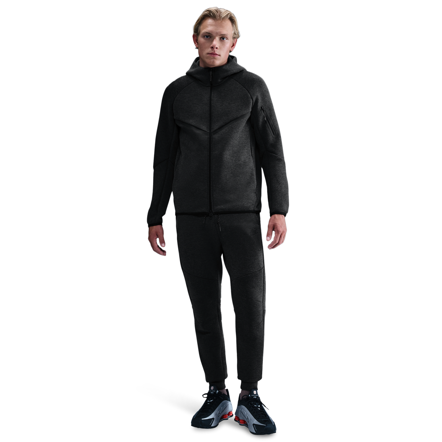 Nike Tech Fleece Jogger - Men's - Black/Black Heather