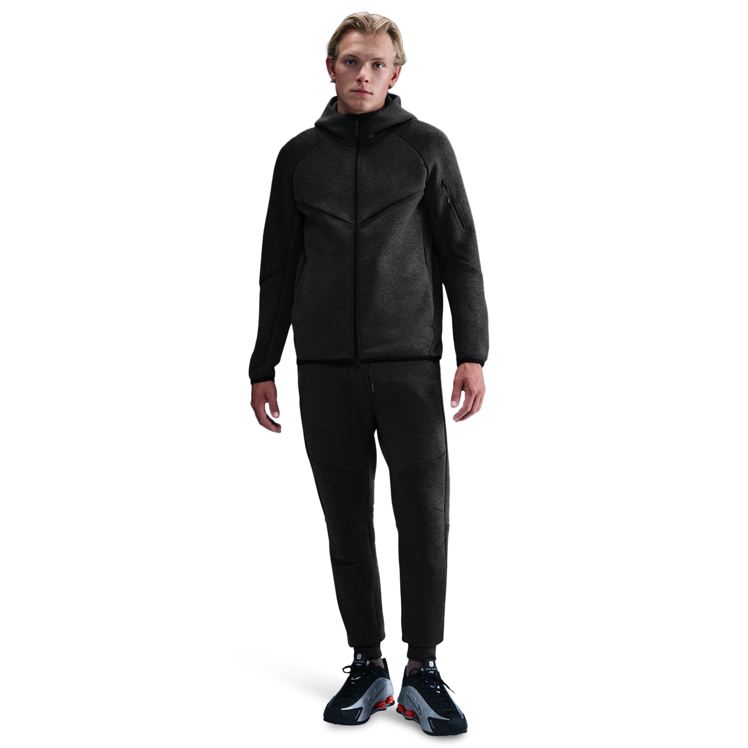 Nike Tech Fleece Jogger - Men's - Black/Black Heather