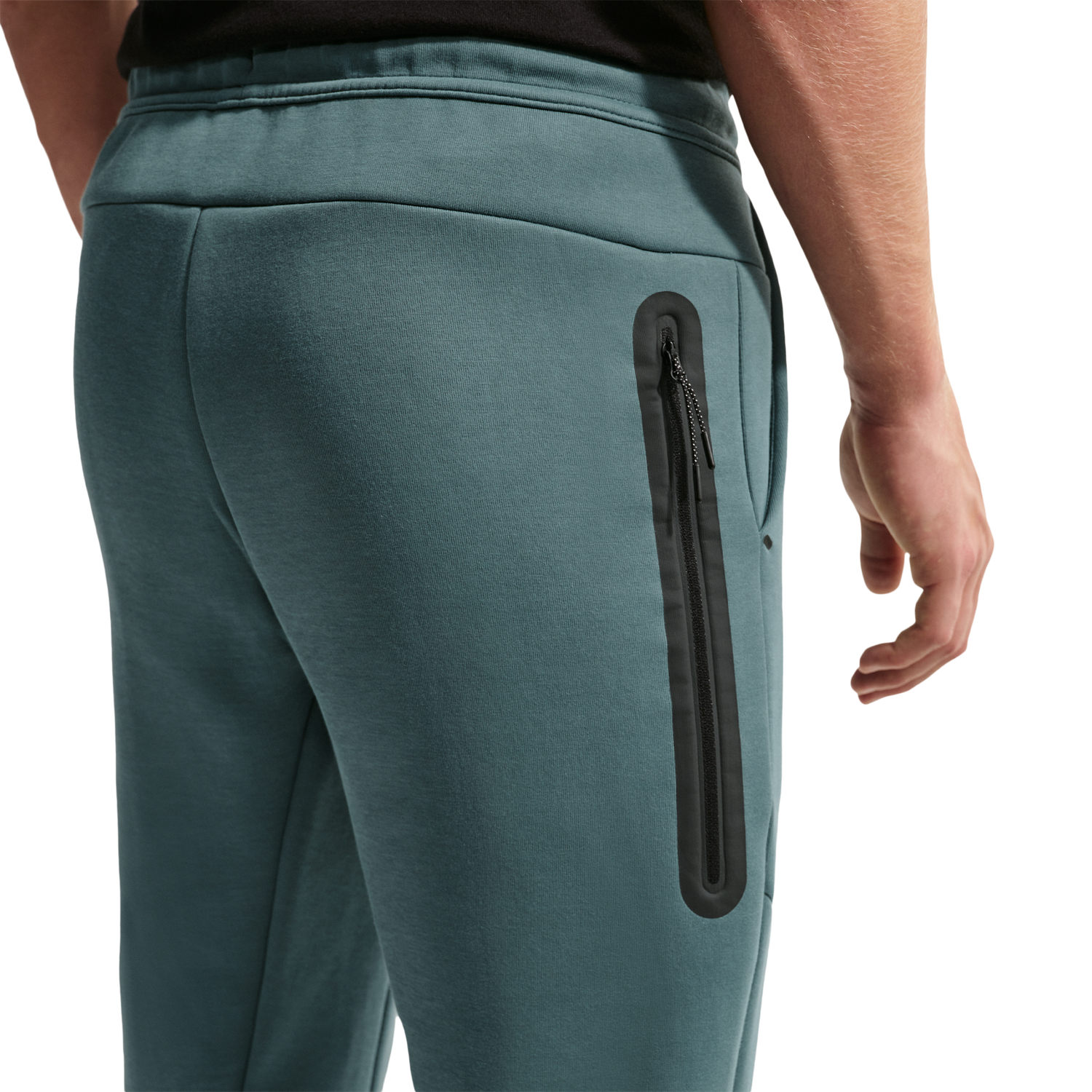 Nike Tech Fleece Jogger - Men's - Black/Green