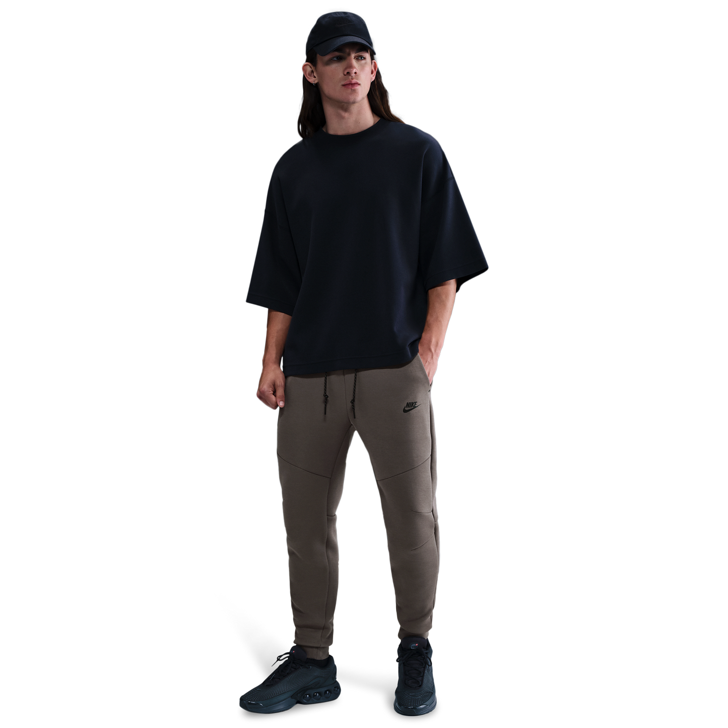 Nike Tech Fleece Jogger - Men's - Black/Cave Stone