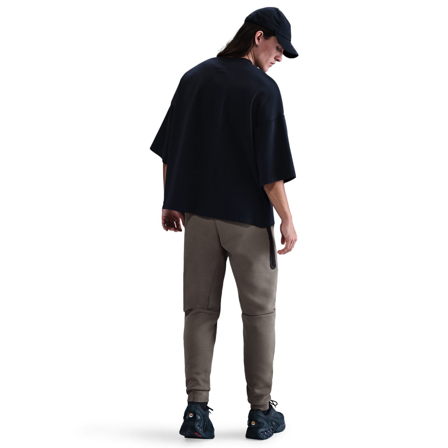Nike Tech Fleece Jogger - Men's - Black/Cave Stone