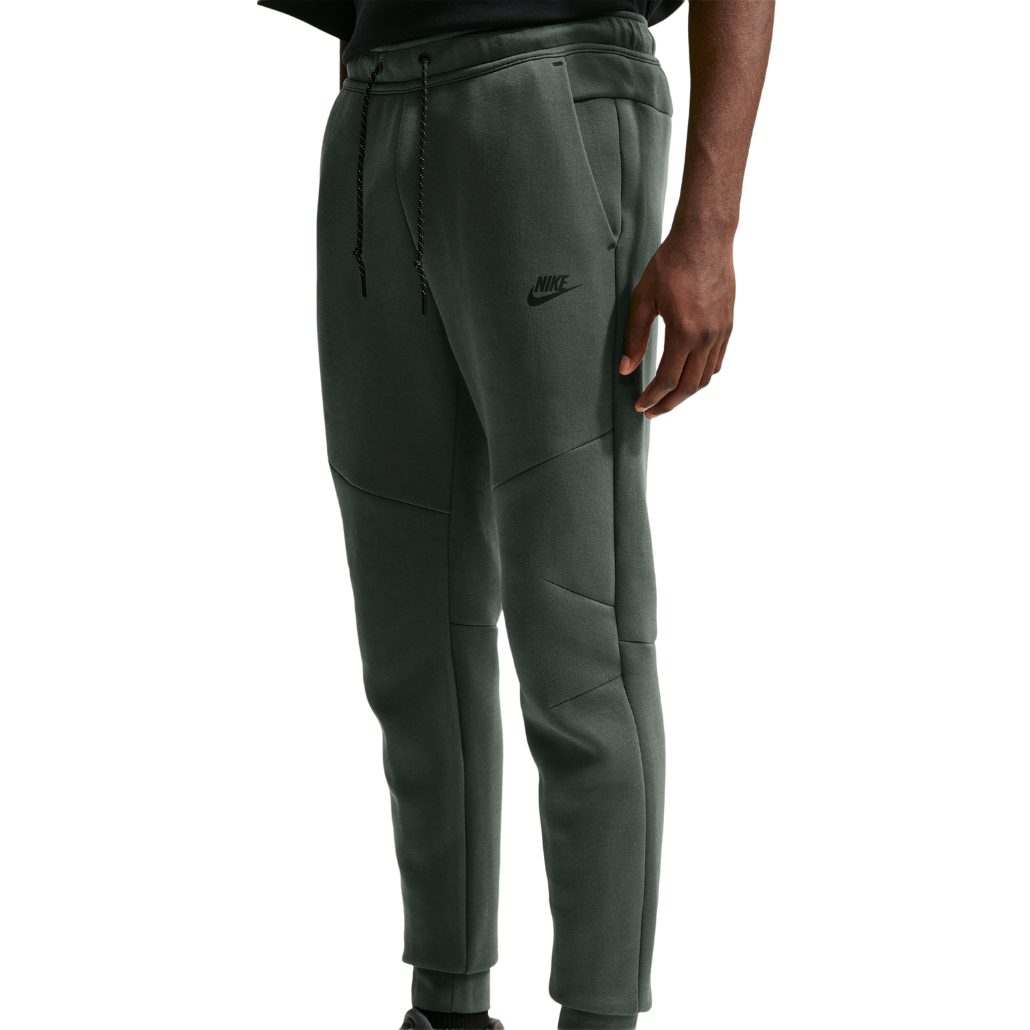 Nike Tech Fleece Jogger - Men's - Black/Camo Green