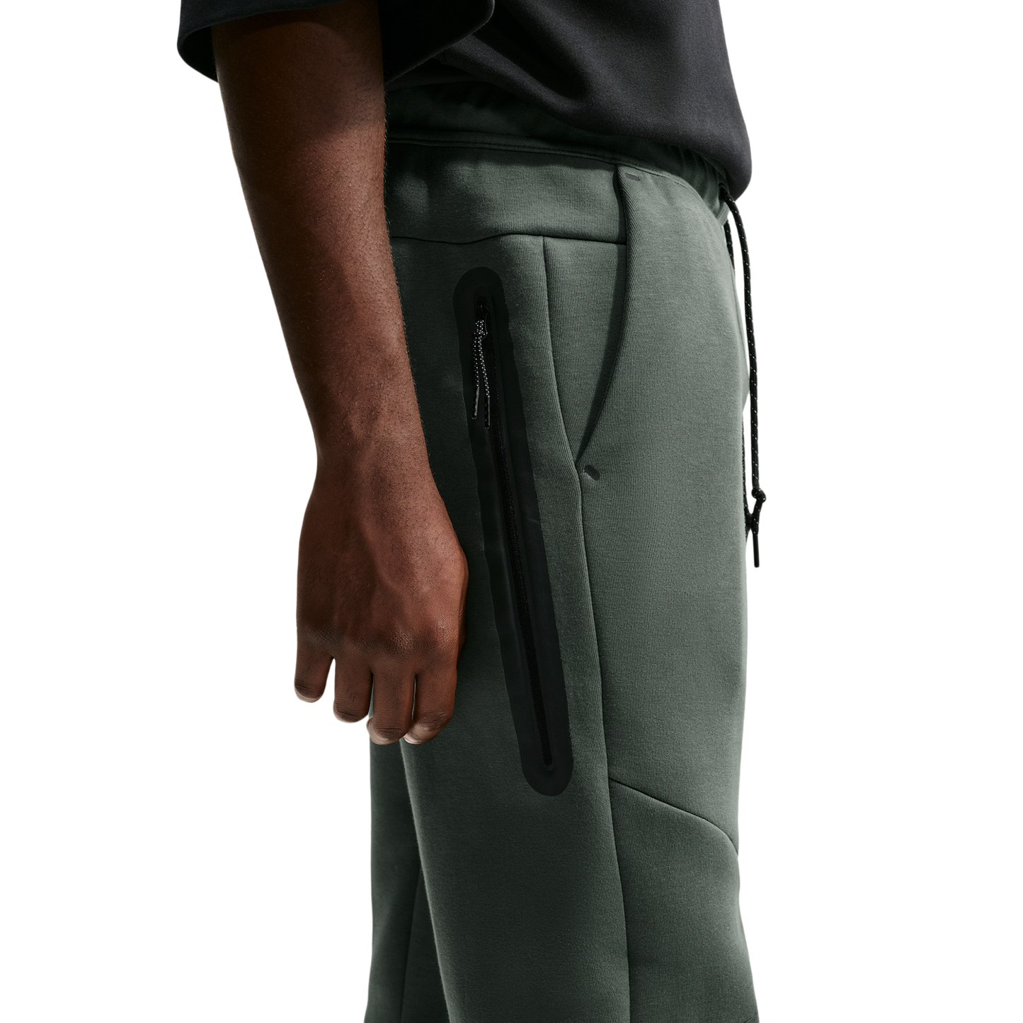 Nike Tech Fleece Jogger - Men's - Black/Camo Green