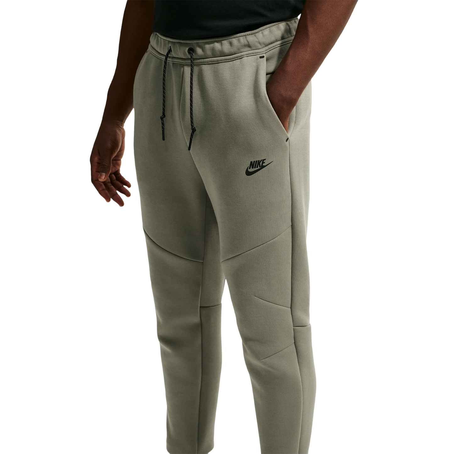 Nike Tech Fleece Jogger - Men's - Silver Sage/Black