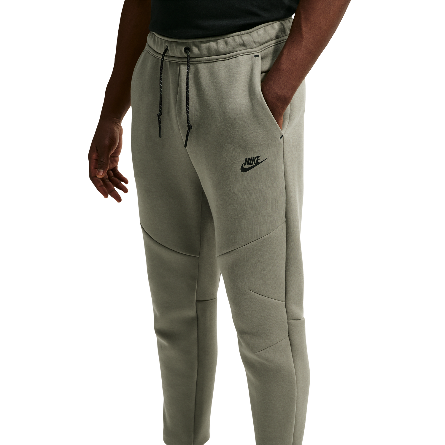 Nike Tech Fleece Jogger - Men's - Silver Sage/Black