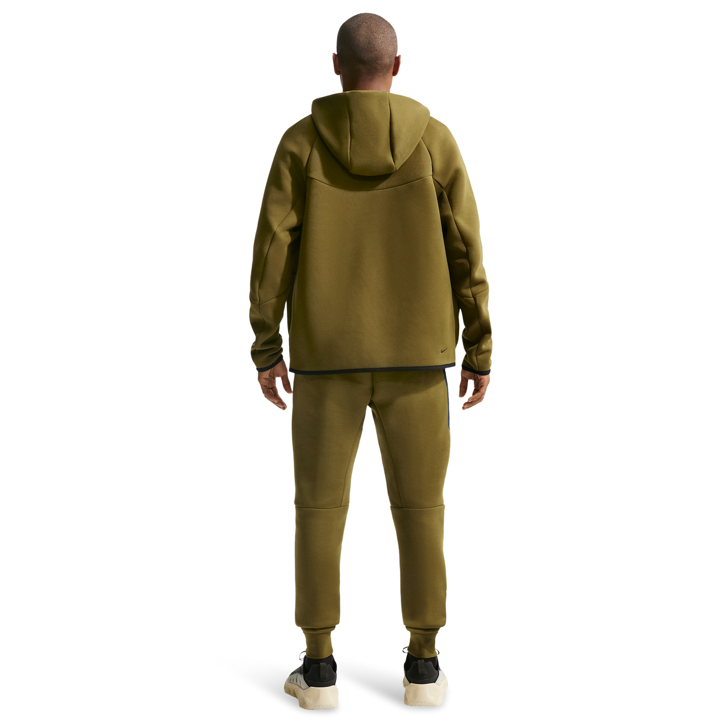 Nike Tech Fleece Jogger - Men's - Black/Olive Flak