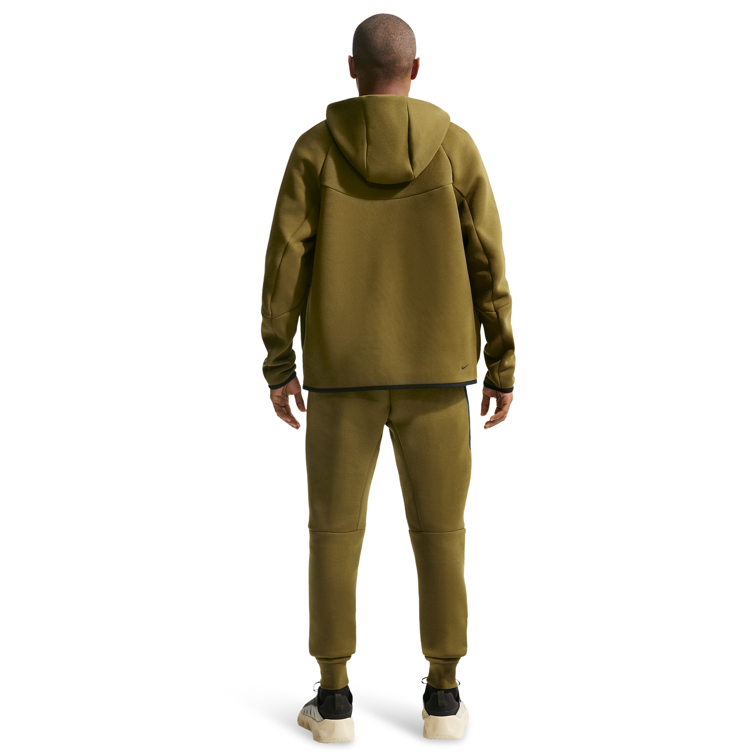 Nike Tech Fleece Jogger - Men's - Black/Olive Flak