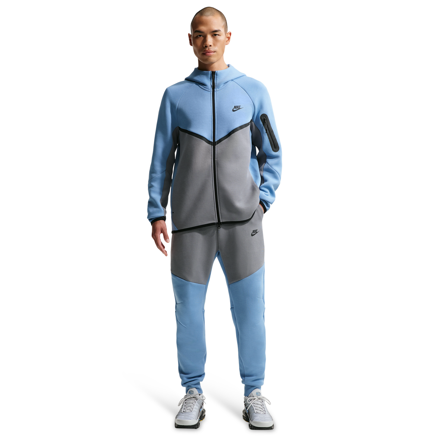 Nike Tech Fleece Jogger - Men's - Work Blue/Black/Cool Grey