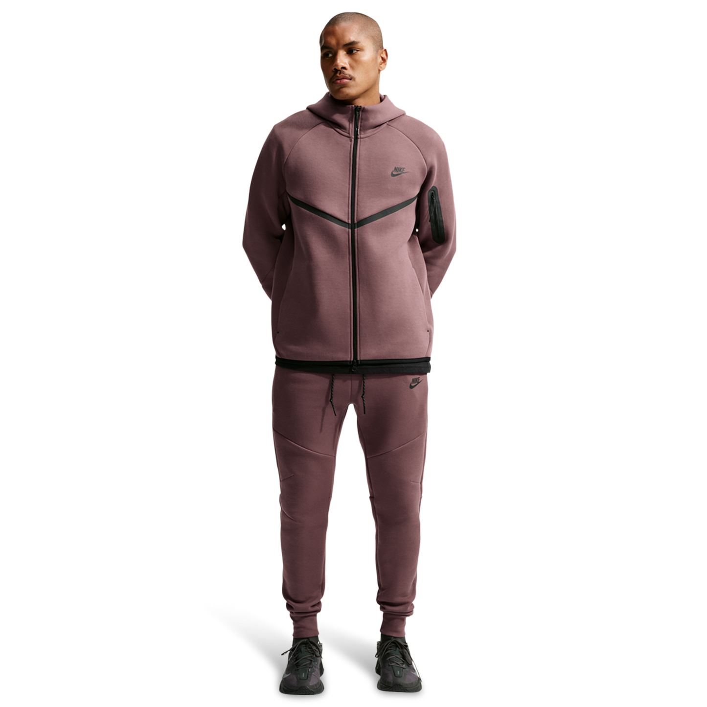 Nike Tech Fleece Jogger - Men's - Black/Tattoo