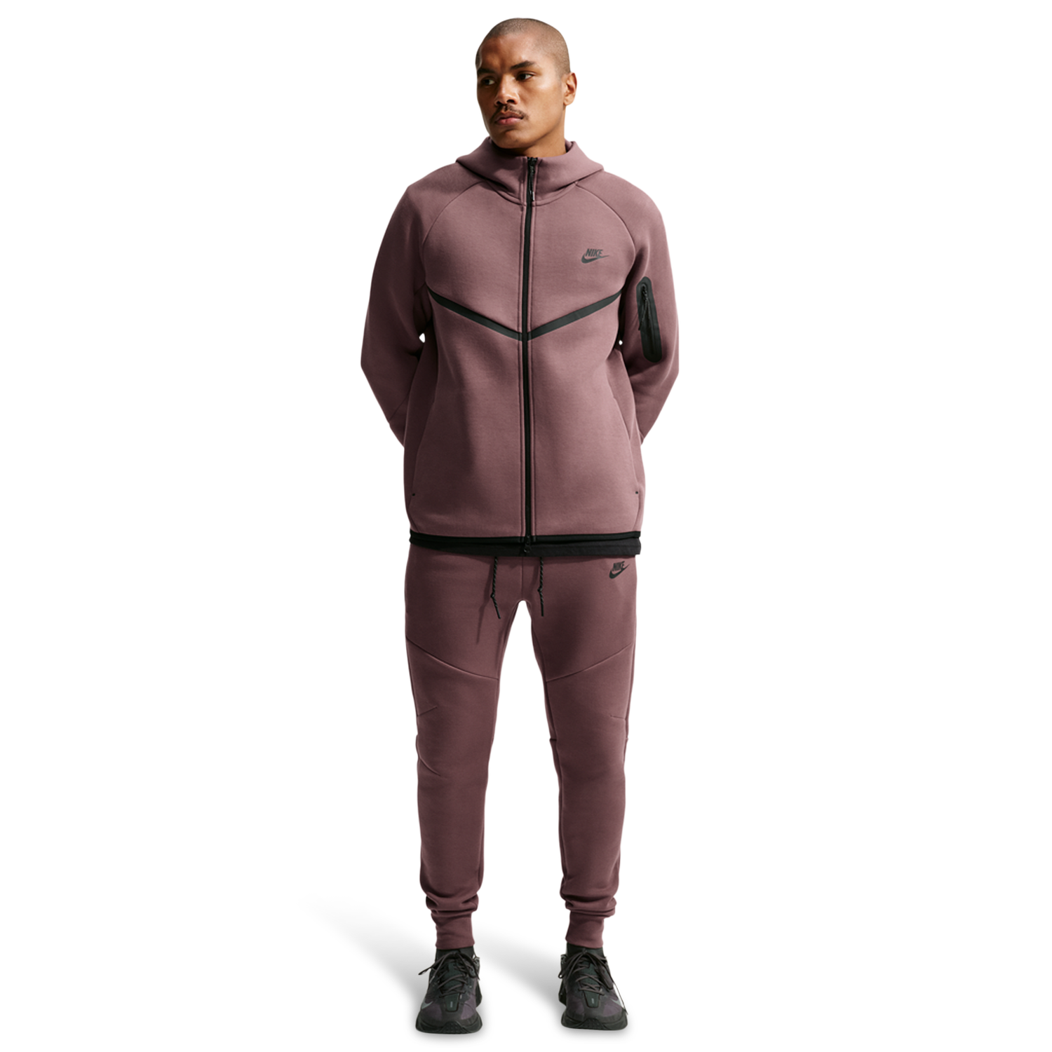 Nike Tech Fleece Jogger - Men's - Black/Tattoo