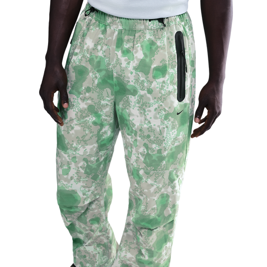 Nike Tech Woven Pant AOP - Men's - Black/Light Silver
