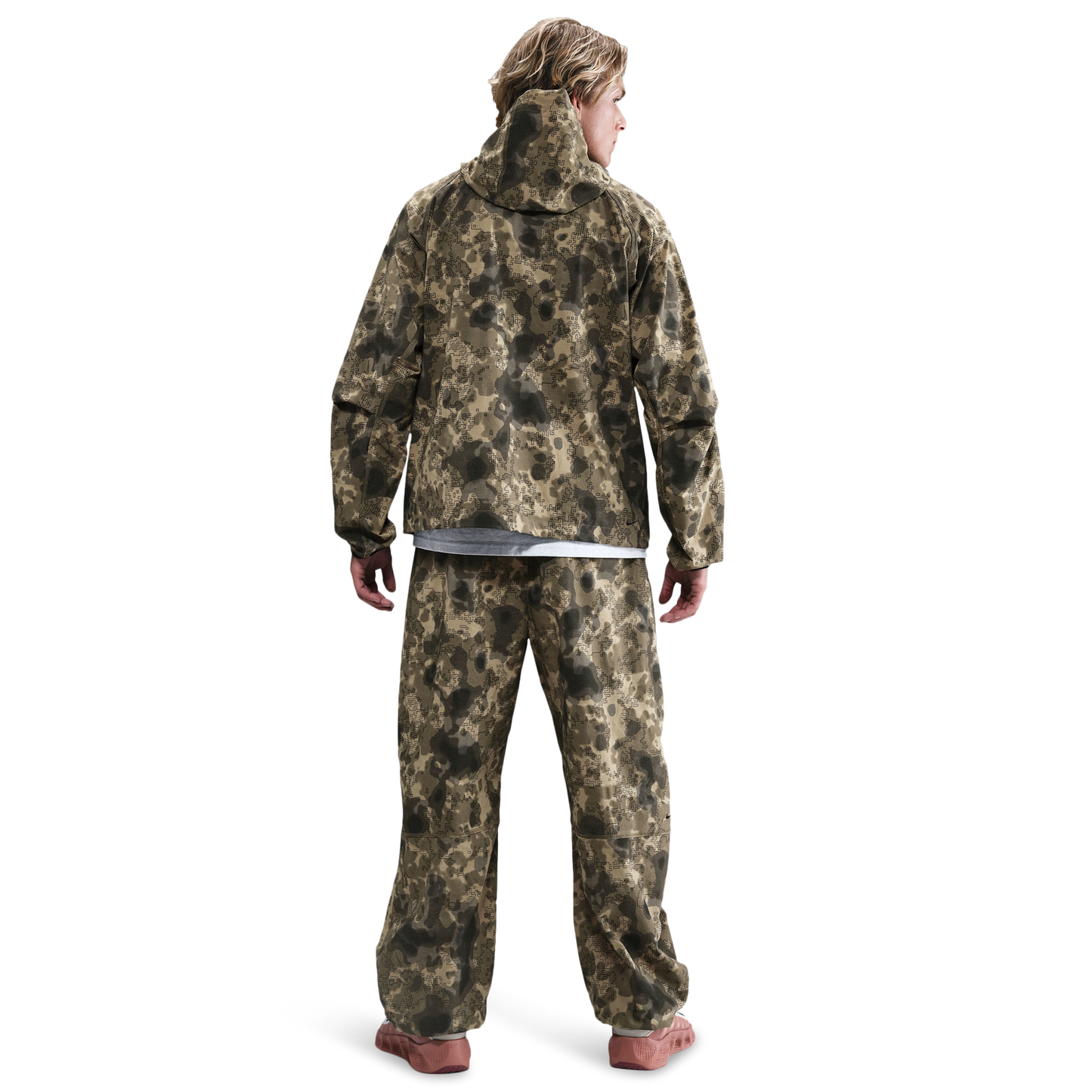 Nike Tech Woven Pant AOP - Men's - Neutral Olive/Black