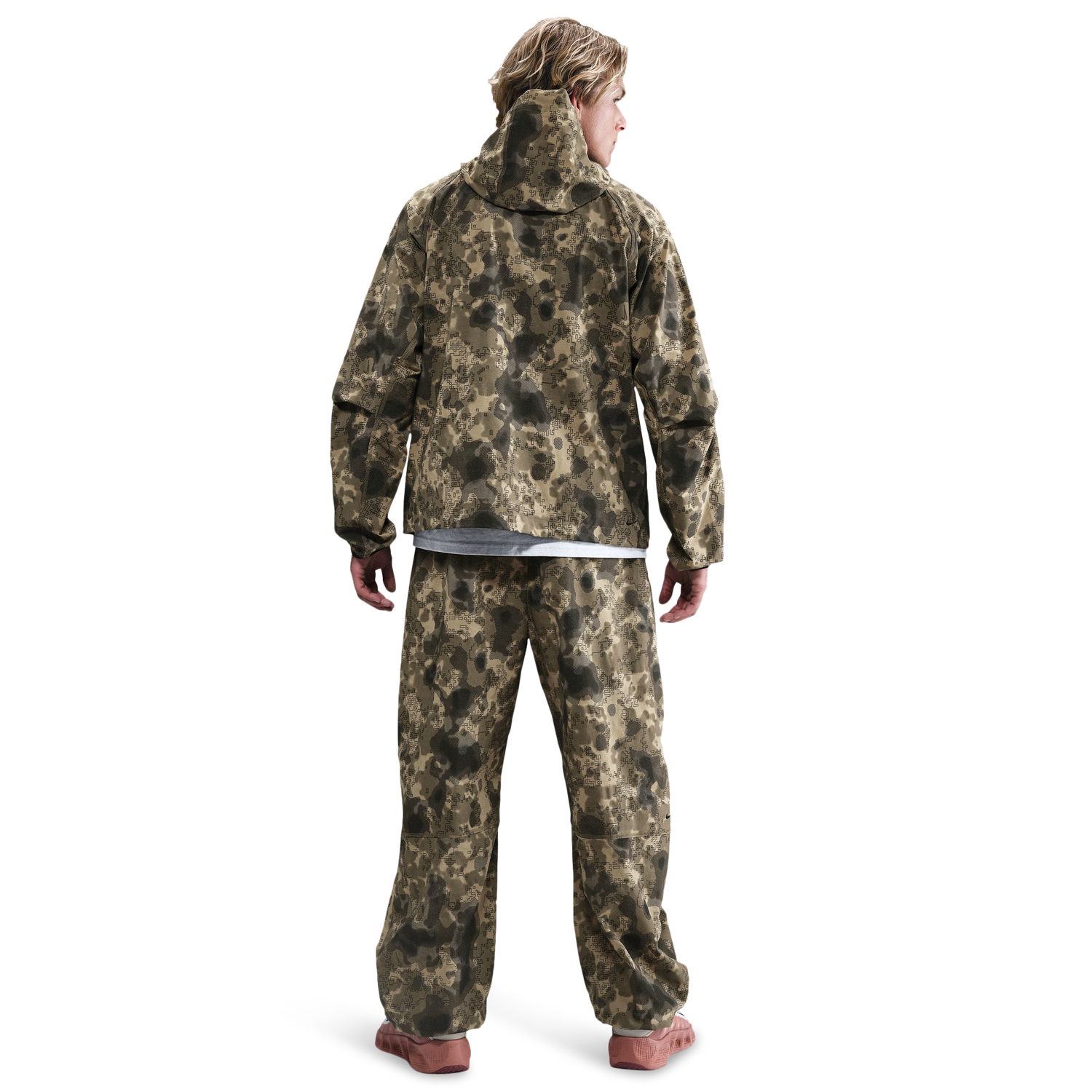 Nike Tech Woven Pant AOP - Men's - Neutral Olive/Black
