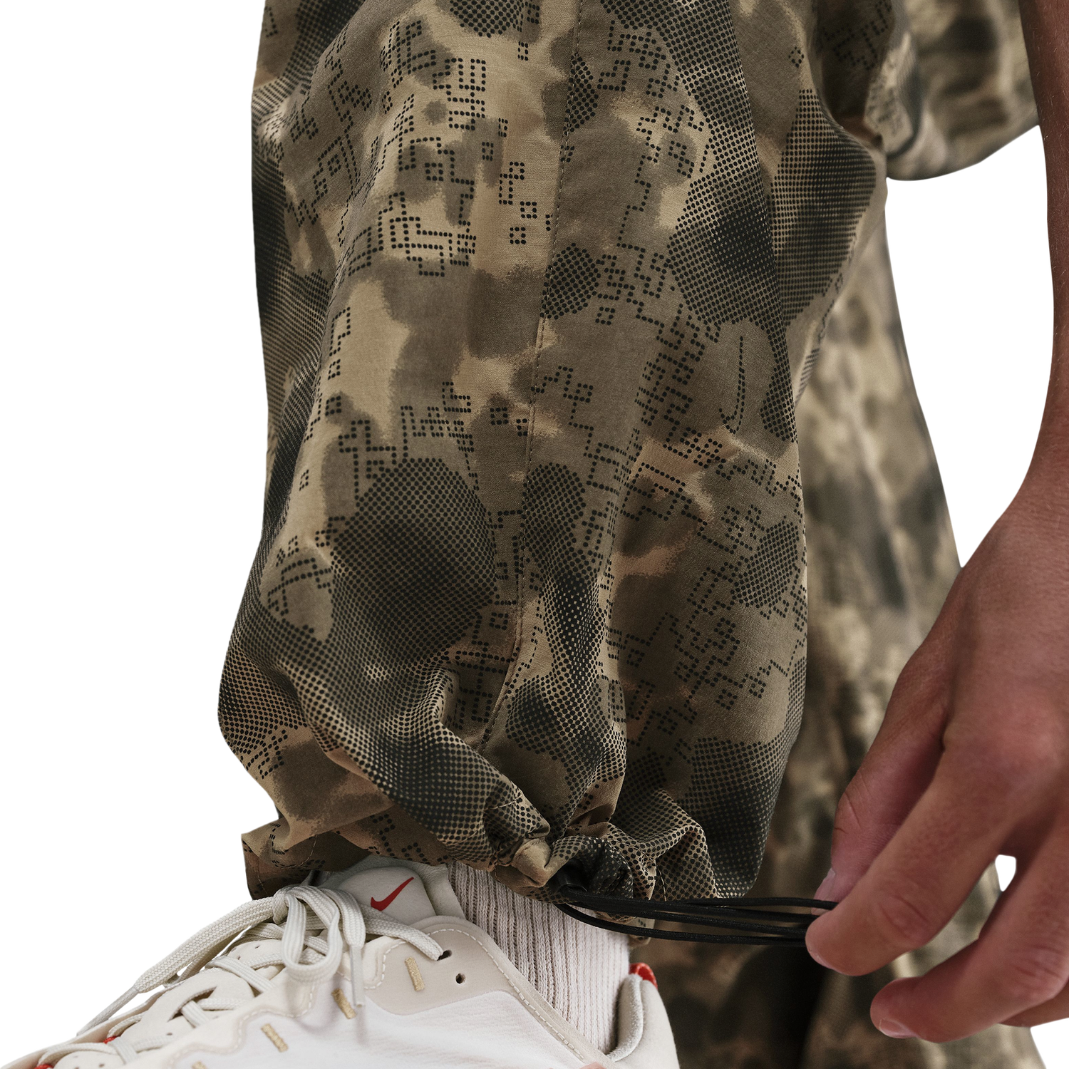 Nike Tech Woven Pant AOP - Men's - Neutral Olive/Black