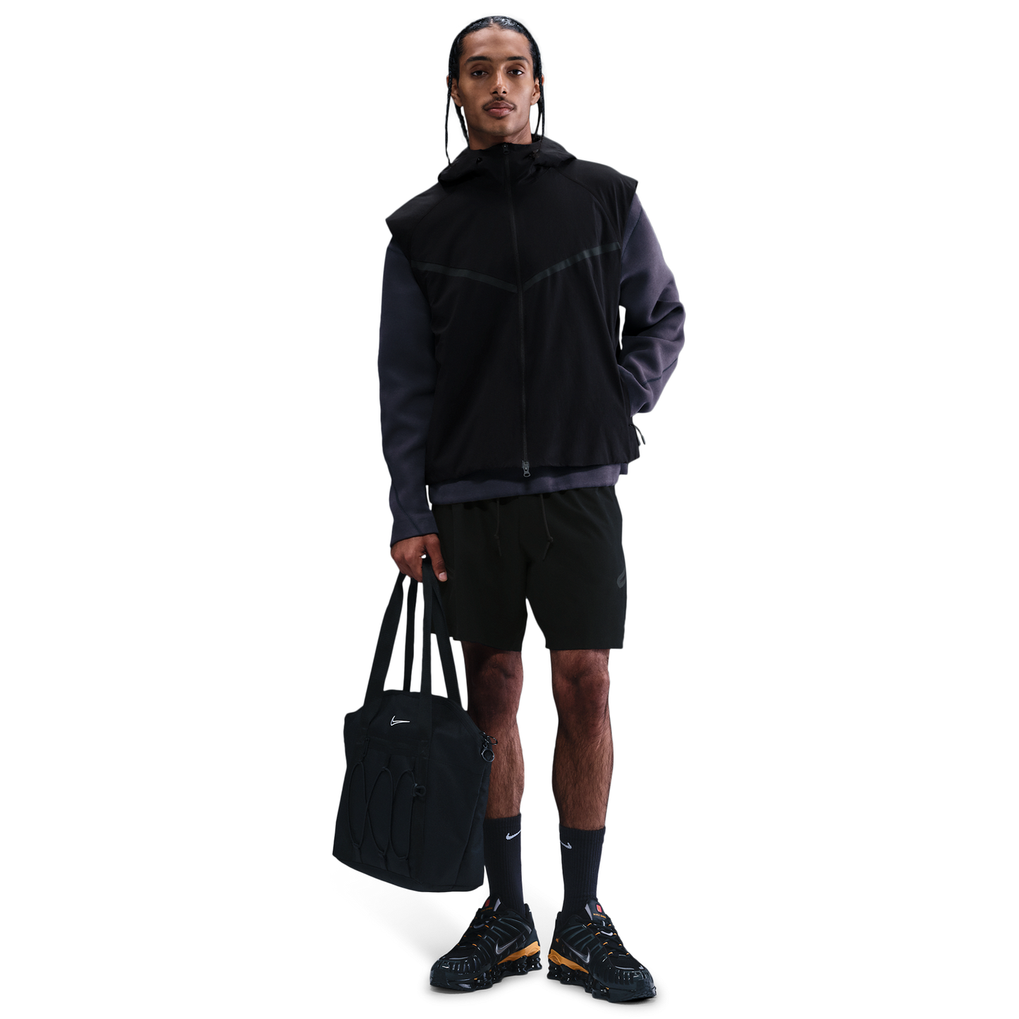 Nike Dri-FIT Tech Woven Vest - Men's - Black/Black