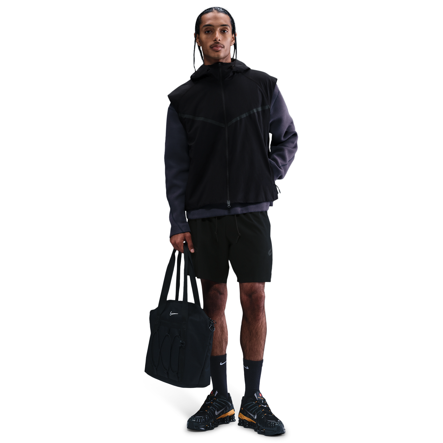 Nike Dri-FIT Tech Woven Vest - Men's - Black/Black