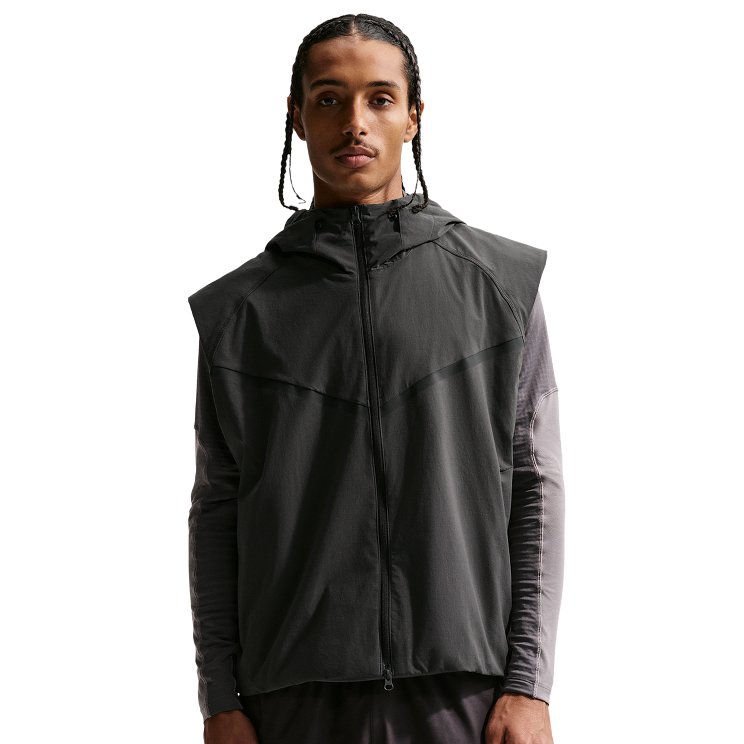 Nike Dri-FIT Tech Woven Vest - Men's - Black/Anthracite