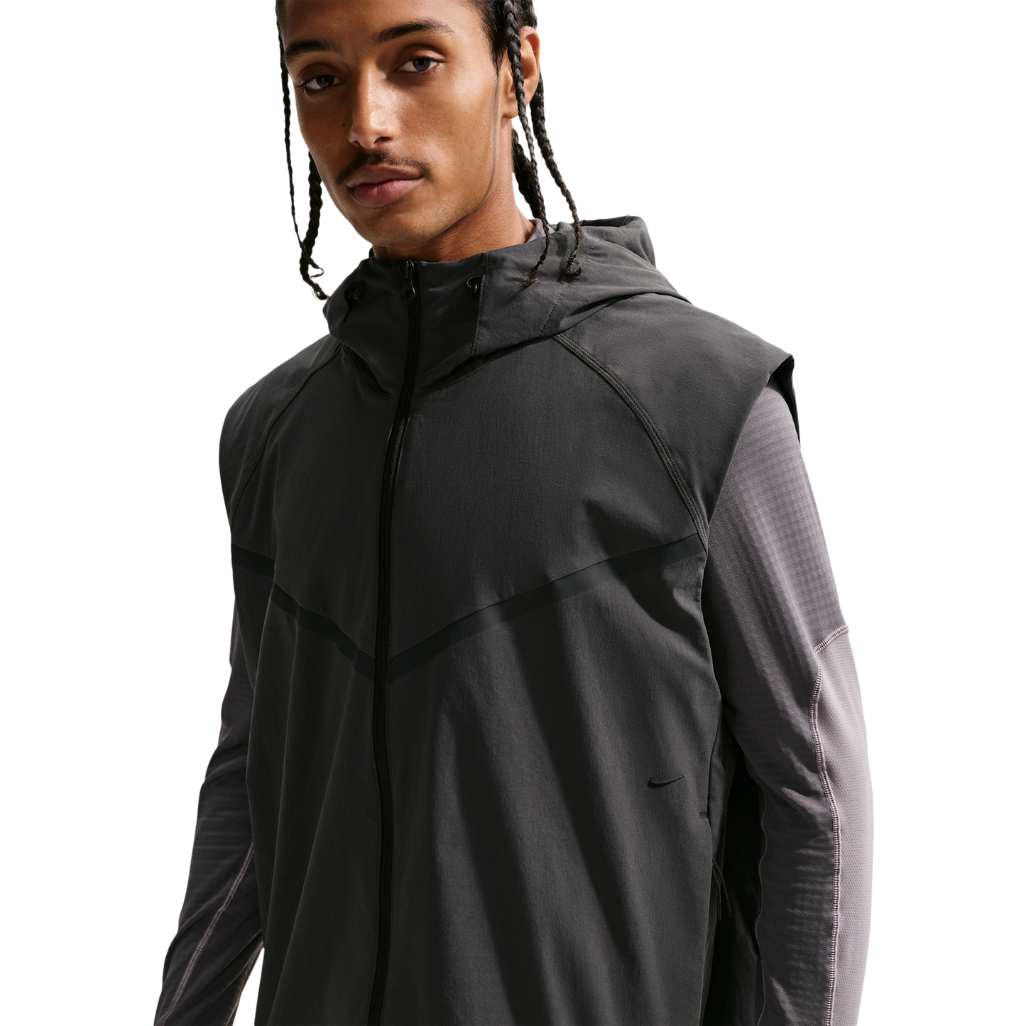 Nike Dri-FIT Tech Woven Vest - Men's - Black/Anthracite