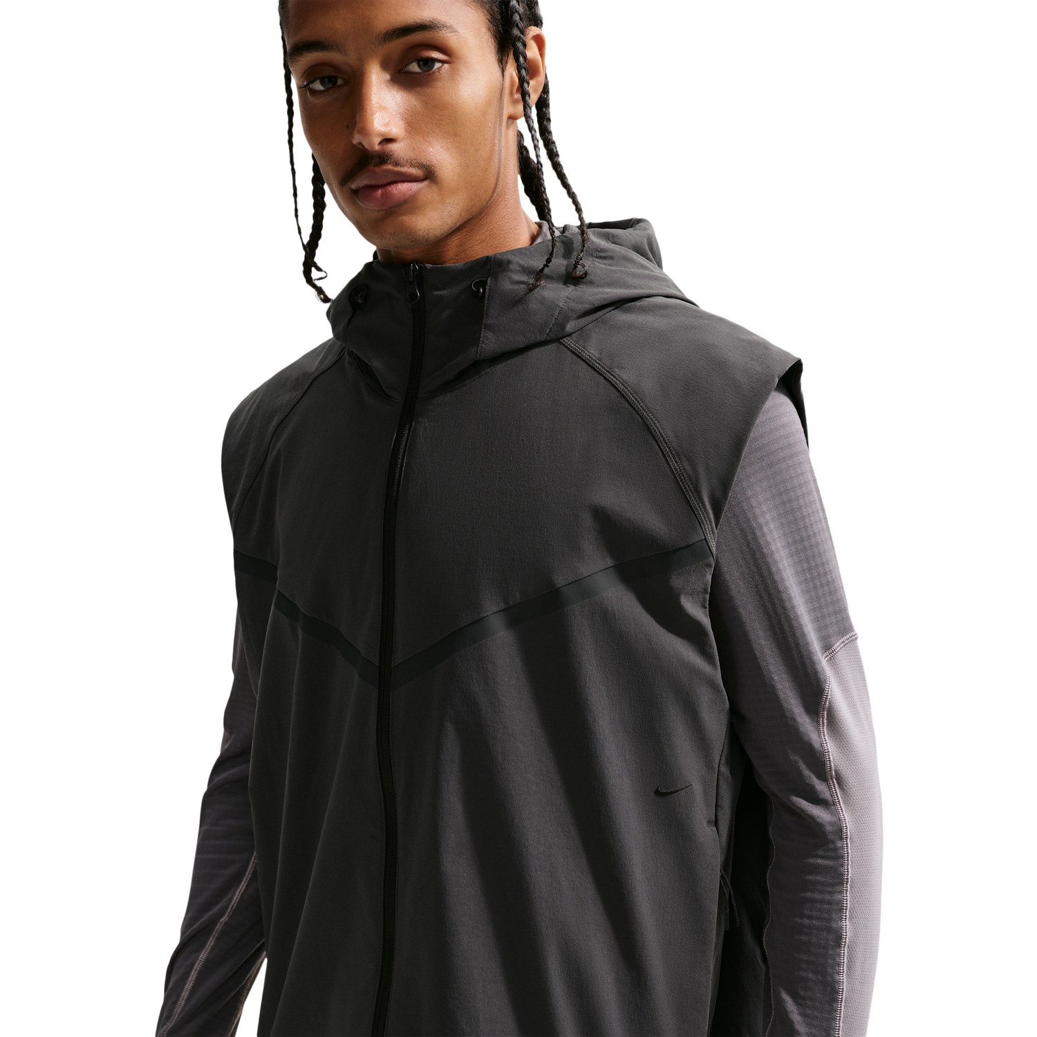 Nike Dri-FIT Tech Woven Vest - Men's - Black/Anthracite