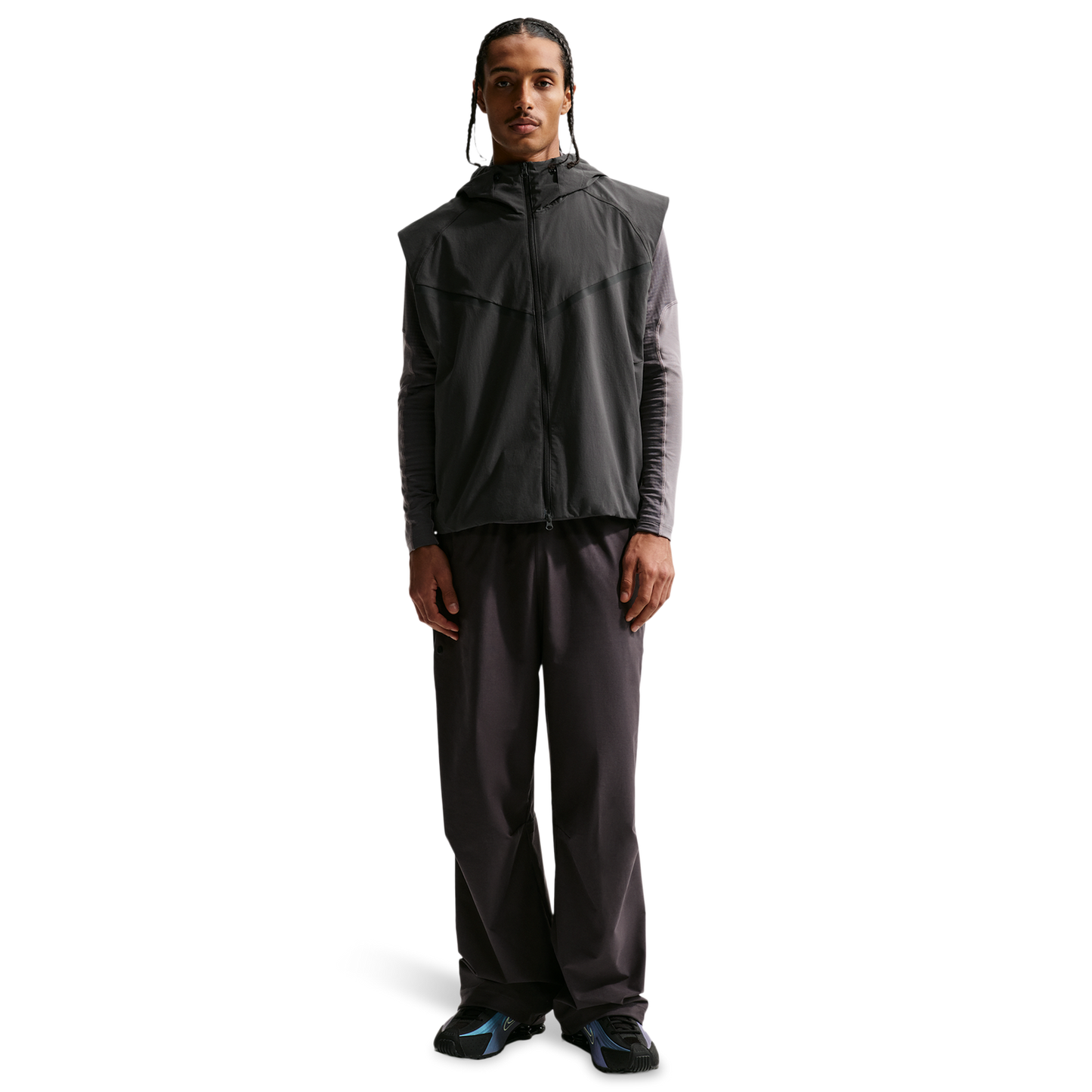 Nike Dri-FIT Tech Woven Vest - Men's - Black/Anthracite