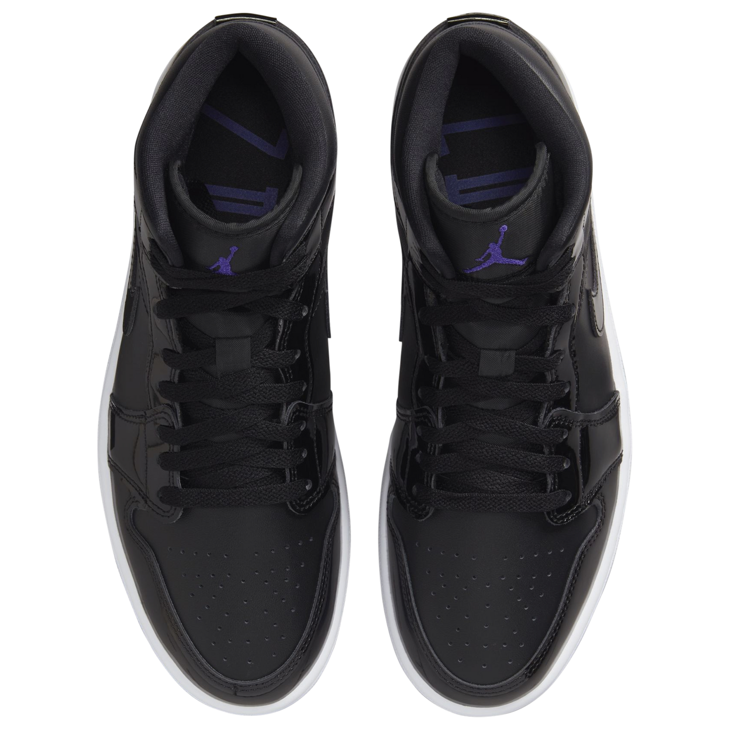 Jordan AJ 1 Mid SE - Men's - Purple/White/Black