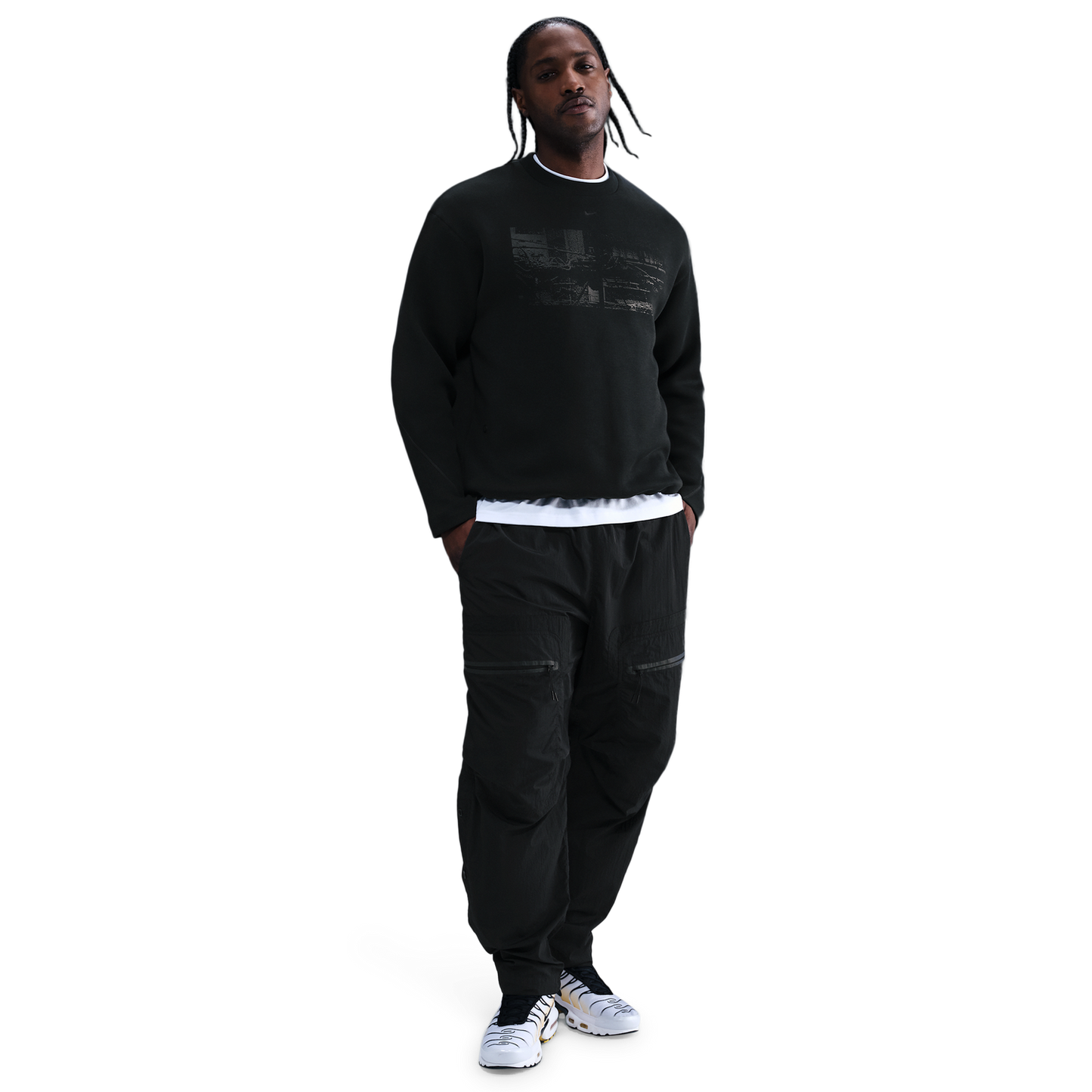 Nike Tech Fleece Crew GX - Men's - Black/Black