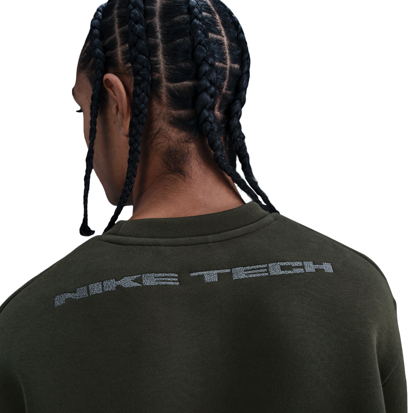 Nike Tech Fleece Crew GX - Men's - Sequoia/Black