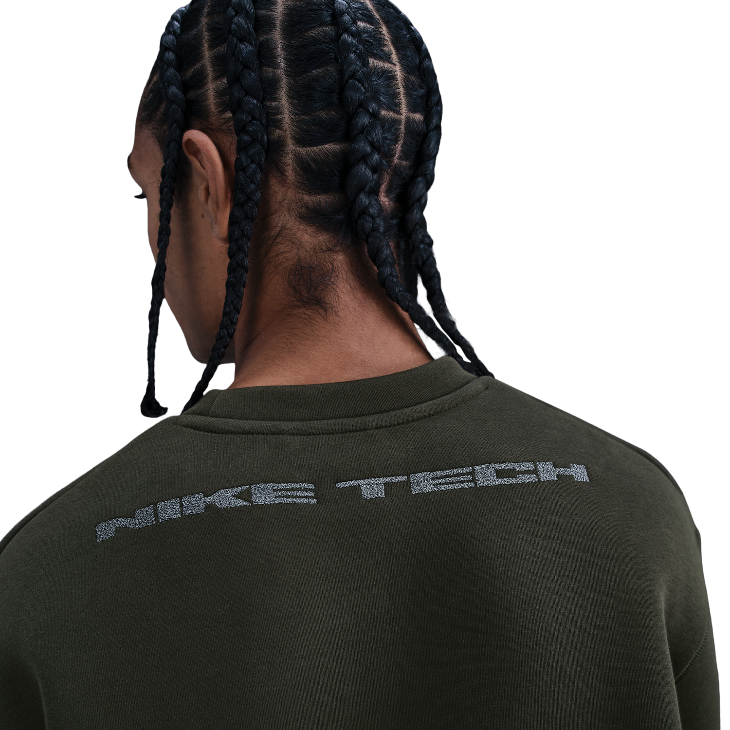Nike Tech Fleece Crew GX - Men's - Sequoia/Black