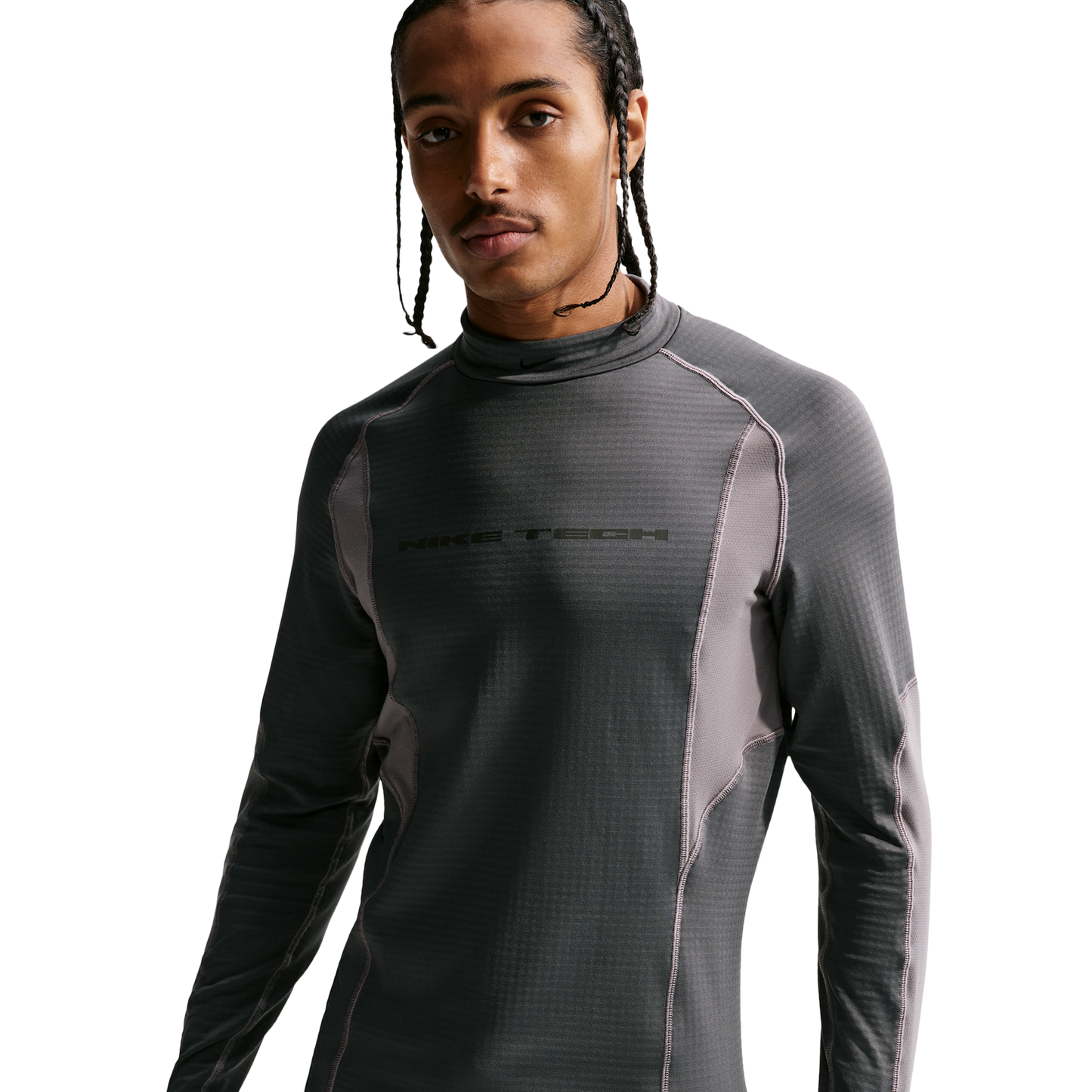 Nike Tech Pro Layer L/S Thermal Top - Men's - Iron Grey/Pencil Point/Pencil Point