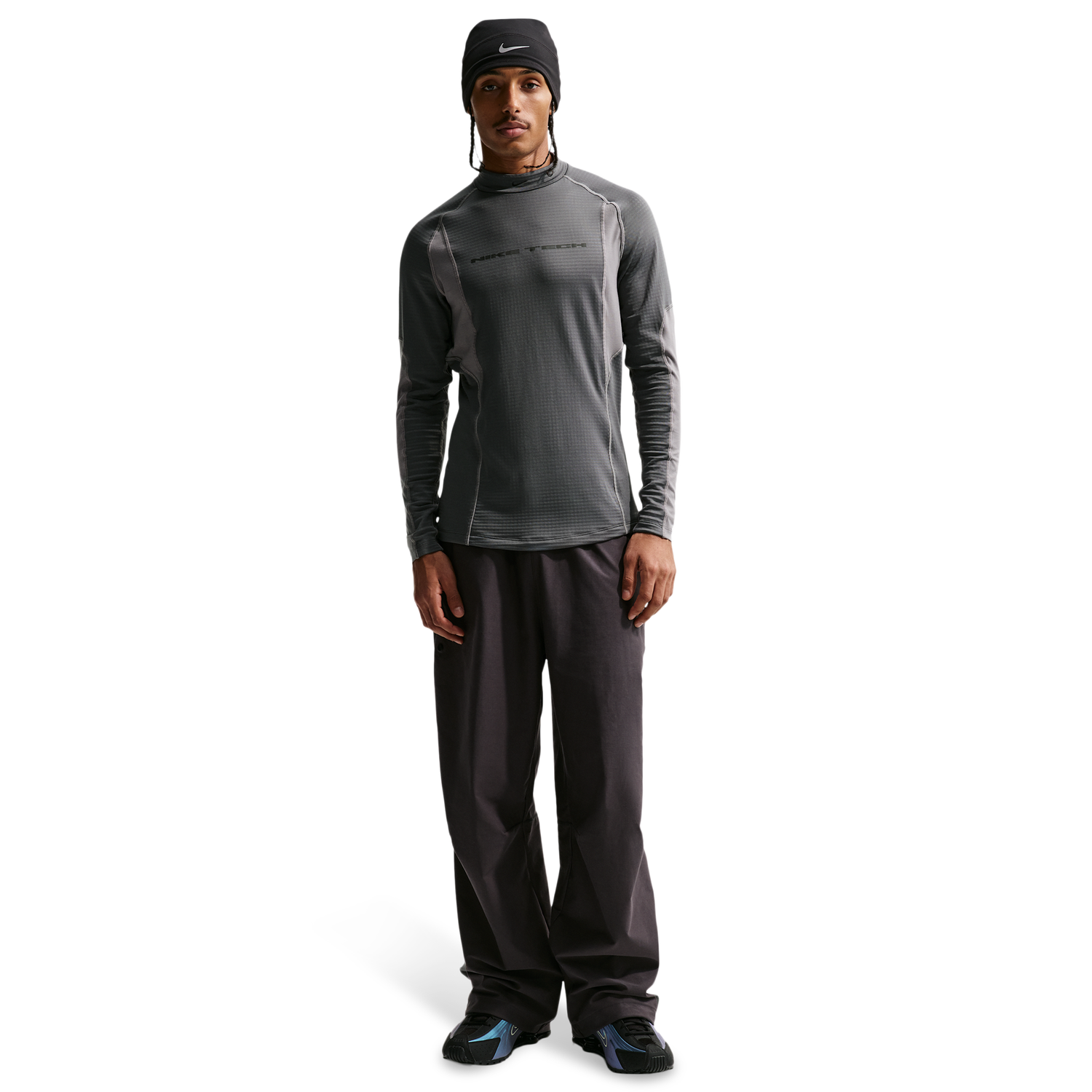 Nike Tech Pro Layer L/S Thermal Top - Men's - Iron Grey/Pencil Point/Pencil Point
