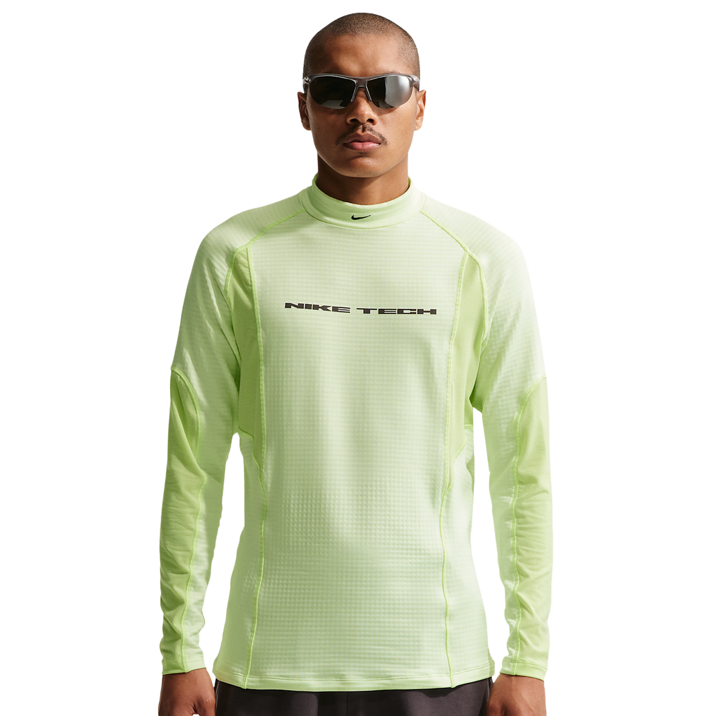 Nike Tech Pro Layer L/S Thermal Top - Men's - Volt Tint/Lt Liquid Lime/Lt Liquid Lime