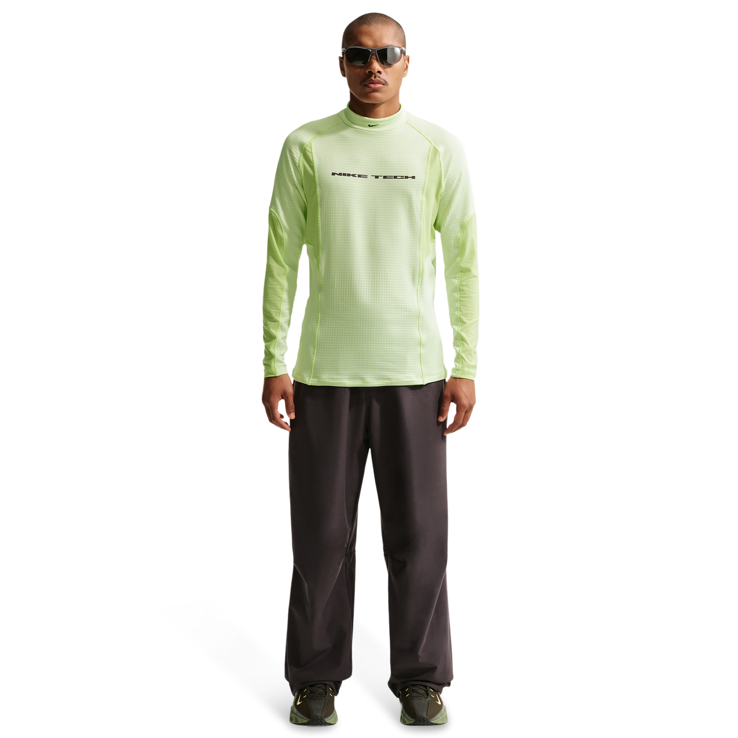 Nike Tech Pro Layer L/S Thermal Top - Men's - Volt Tint/Lt Liquid Lime/Lt Liquid Lime