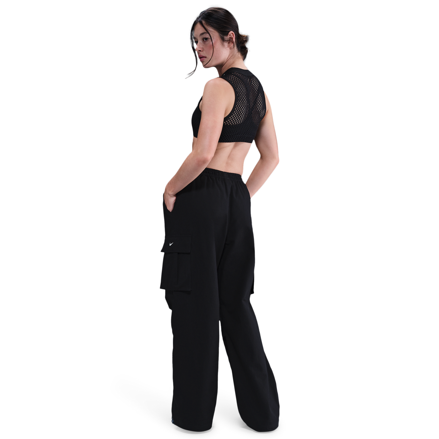 Nike NSW Street Woven Cargo Pant - Women's - Sail/Black