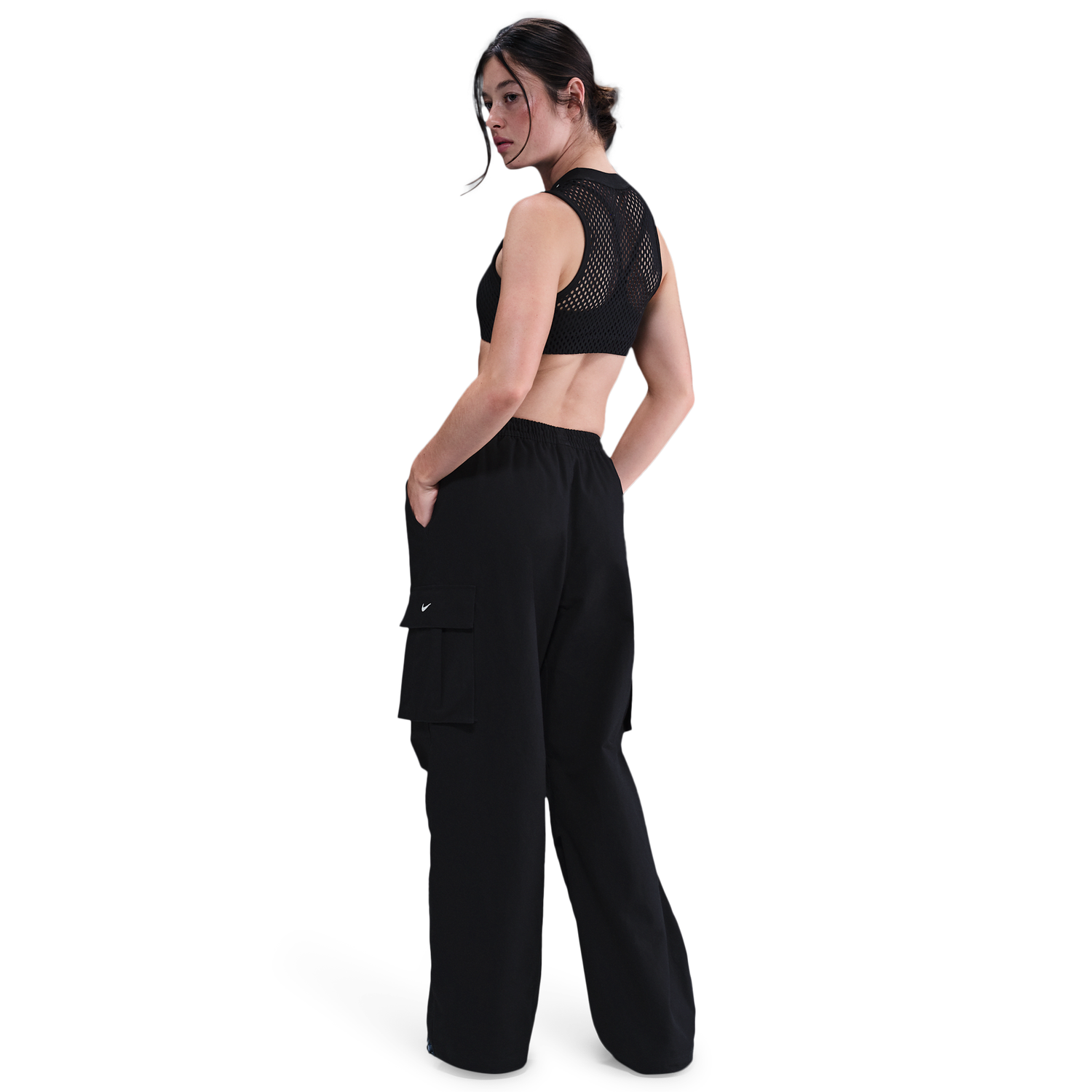 Nike NSW Street Woven Cargo Pant - Women's - Sail/Black