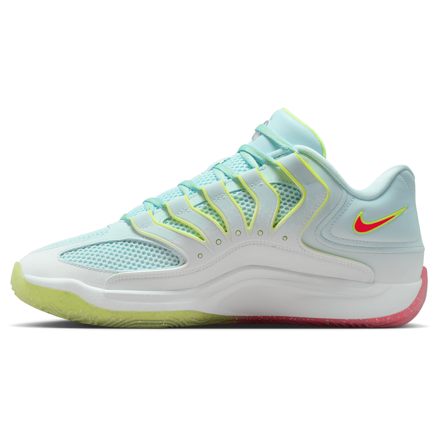 Nike KD18 PRM - Men's - White/Glacier Blue/Volt