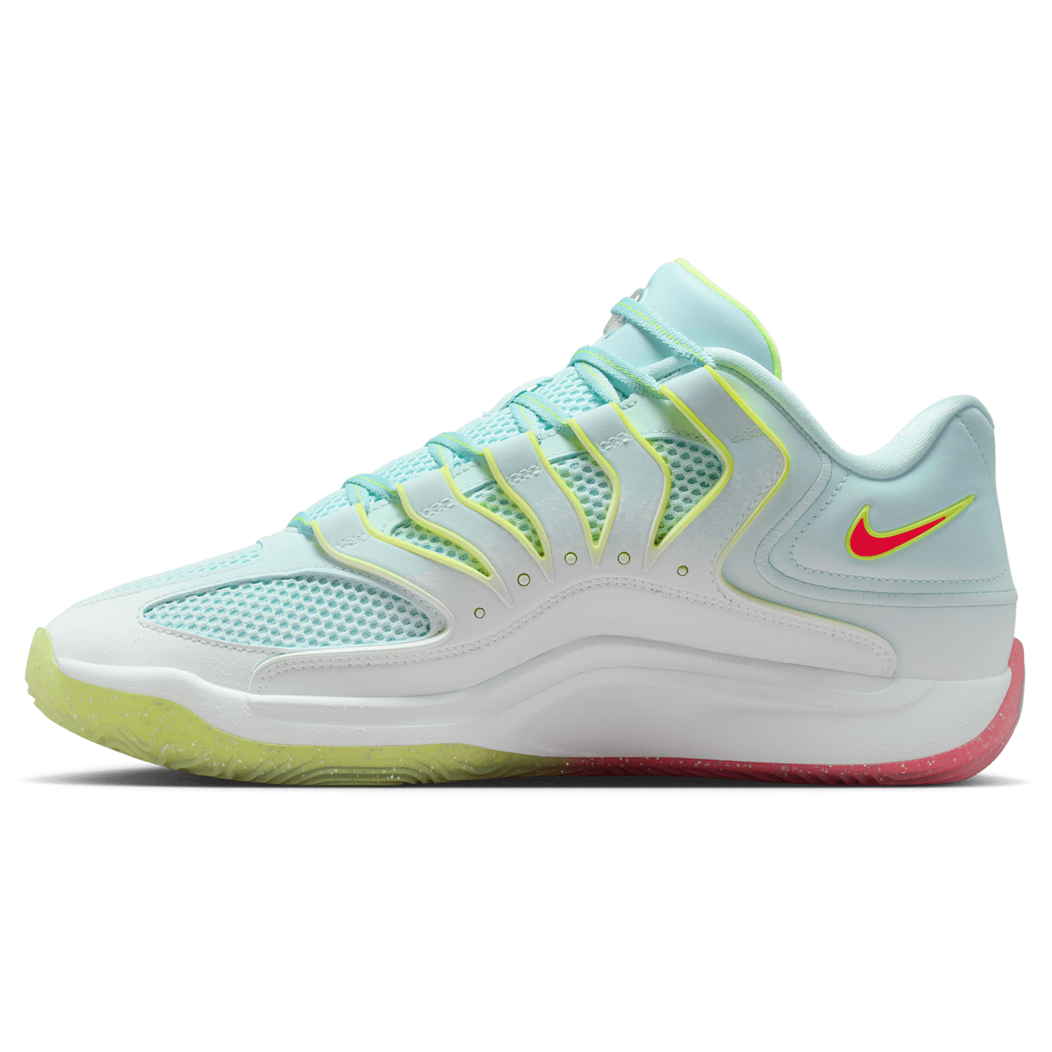 Nike KD18 PRM - Men's - White/Glacier Blue/Volt