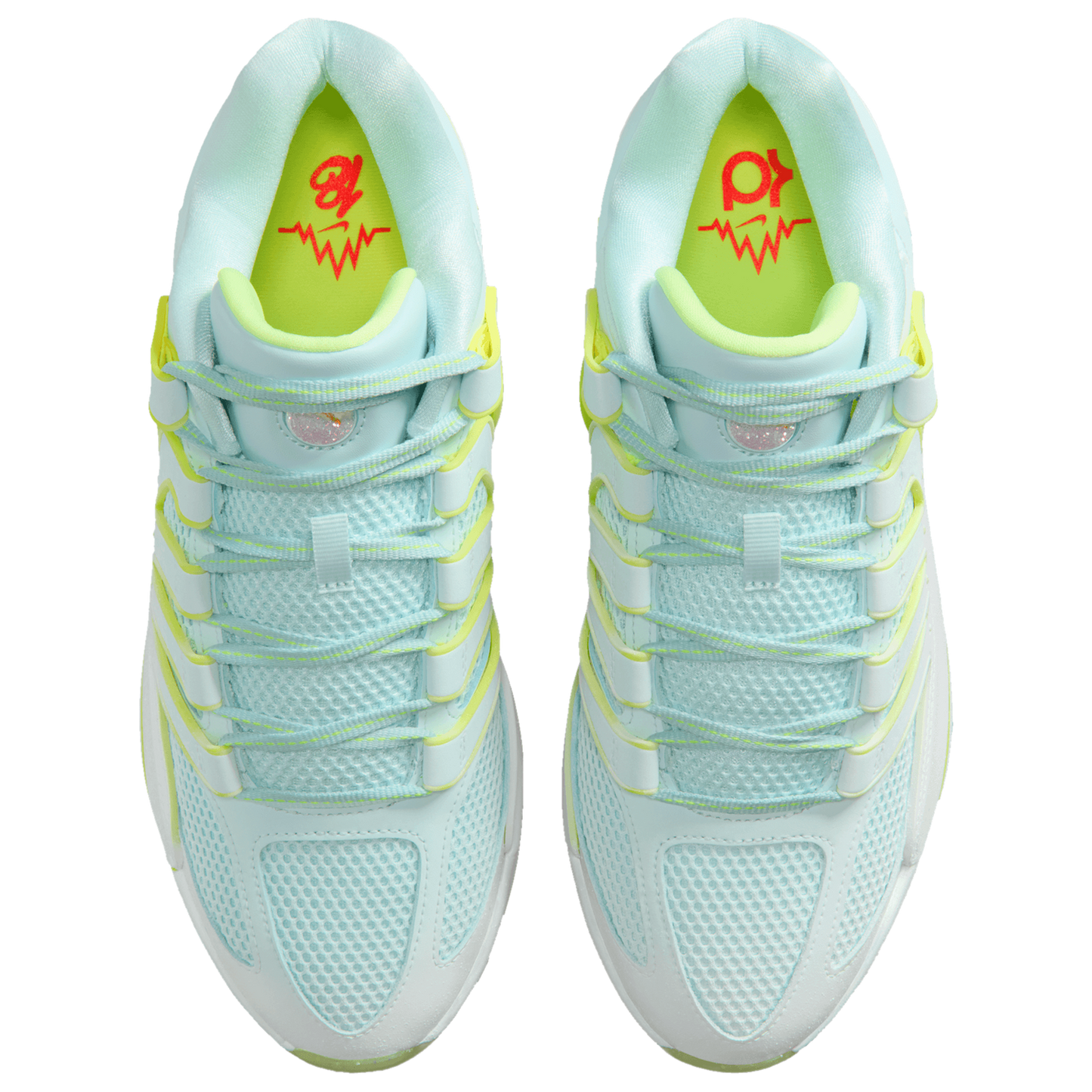 Nike KD18 PRM - Men's - White/Glacier Blue/Volt