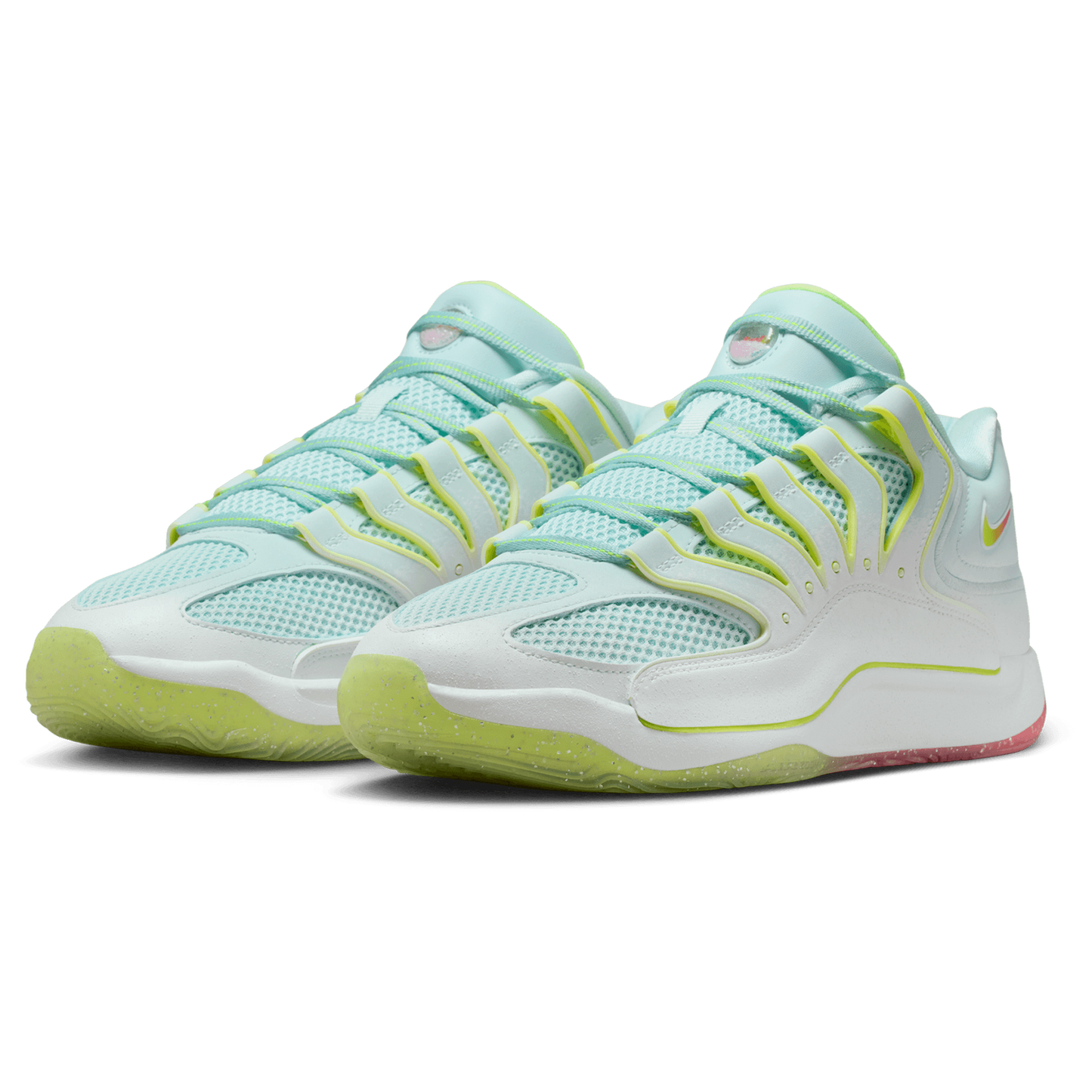Nike KD18 PRM - Men's - White/Glacier Blue/Volt