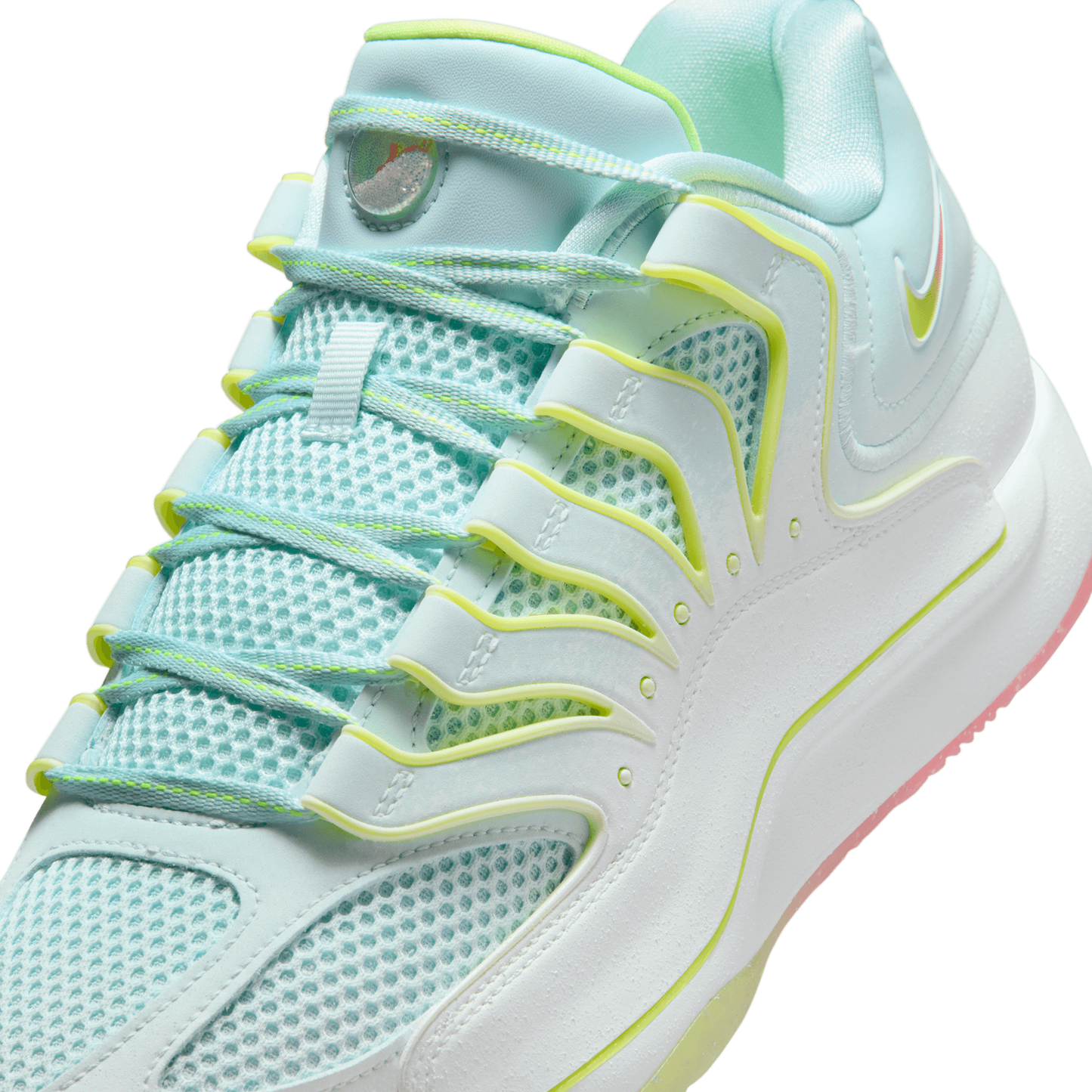 Nike KD18 PRM - Men's - White/Glacier Blue/Volt