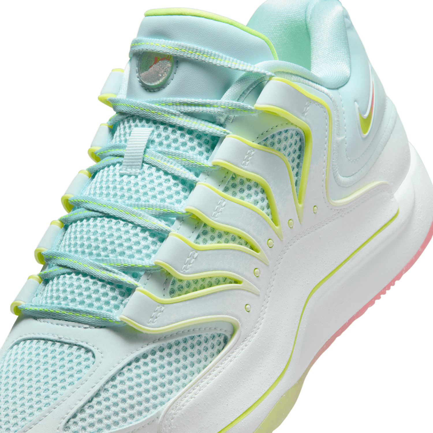 Nike KD18 PRM - Men's - White/Glacier Blue/Volt