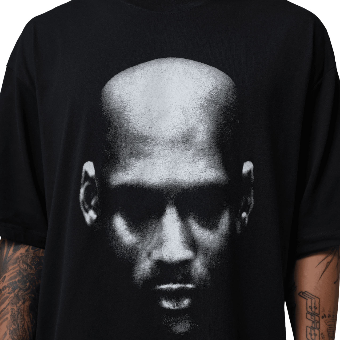 Jordan Dri-FIT SPT Statement Graphic Short Sleeve Crew - Men's - Black/White