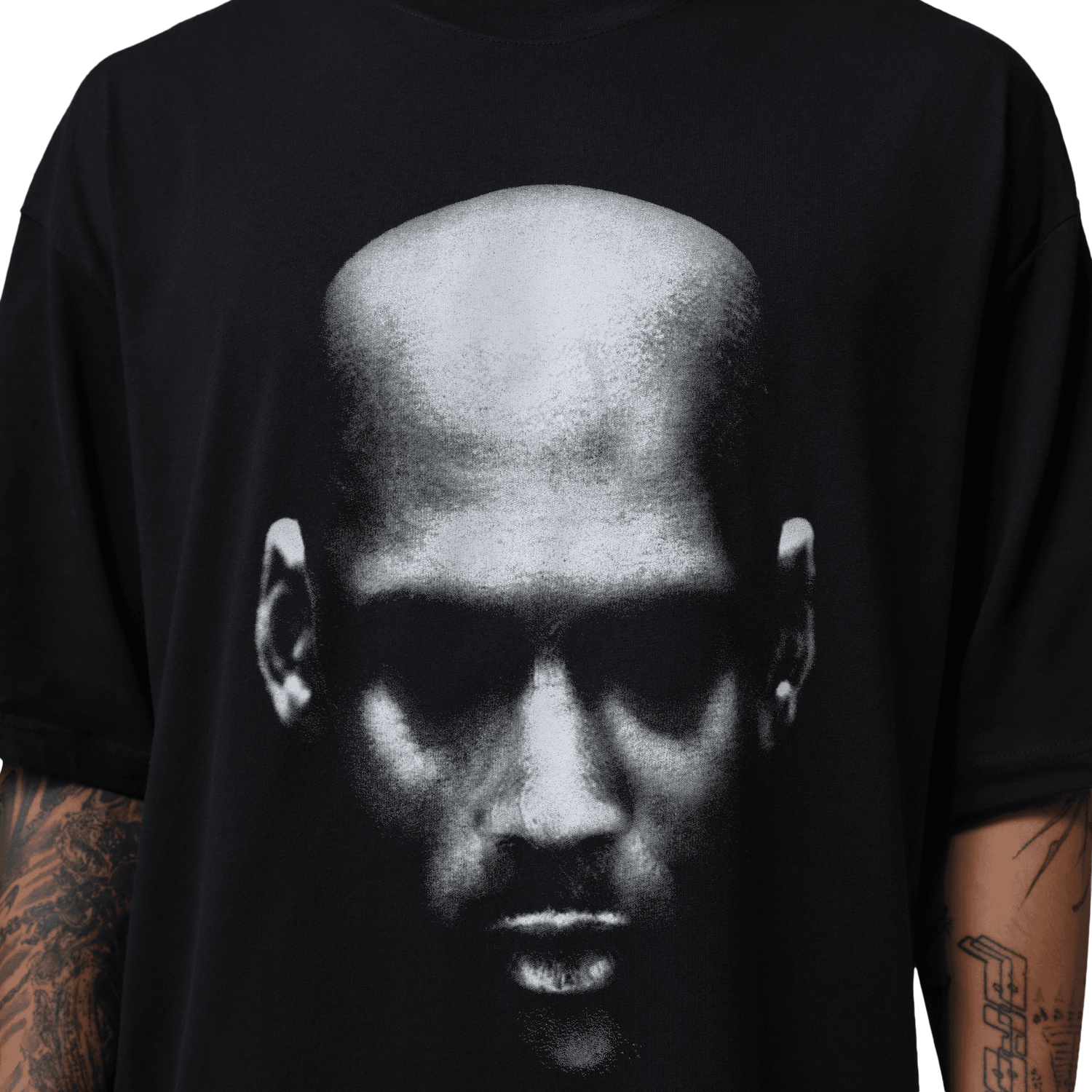 Jordan Dri-FIT SPT Statement Graphic Short Sleeve Crew - Men's - Black/White
