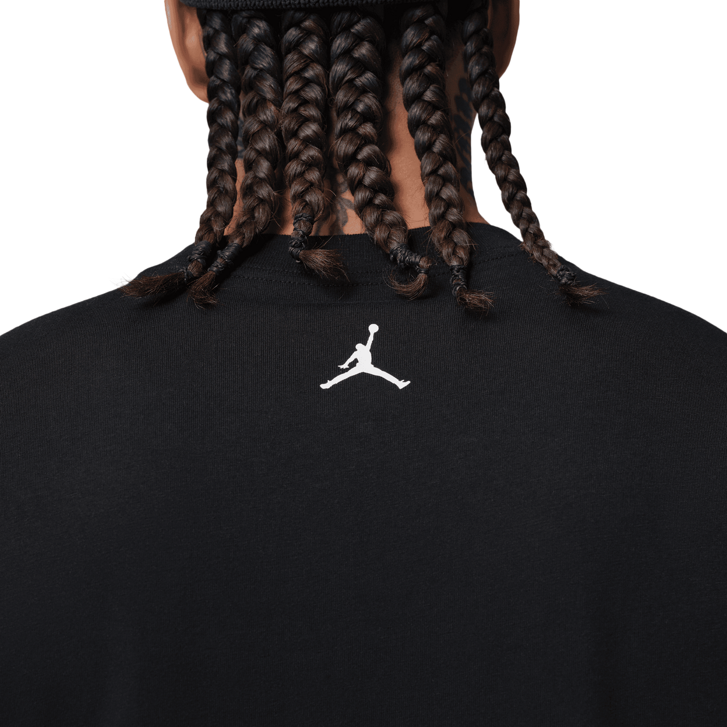 Jordan Dri-FIT SPT Statement Graphic Short Sleeve Crew - Men's - Black/White