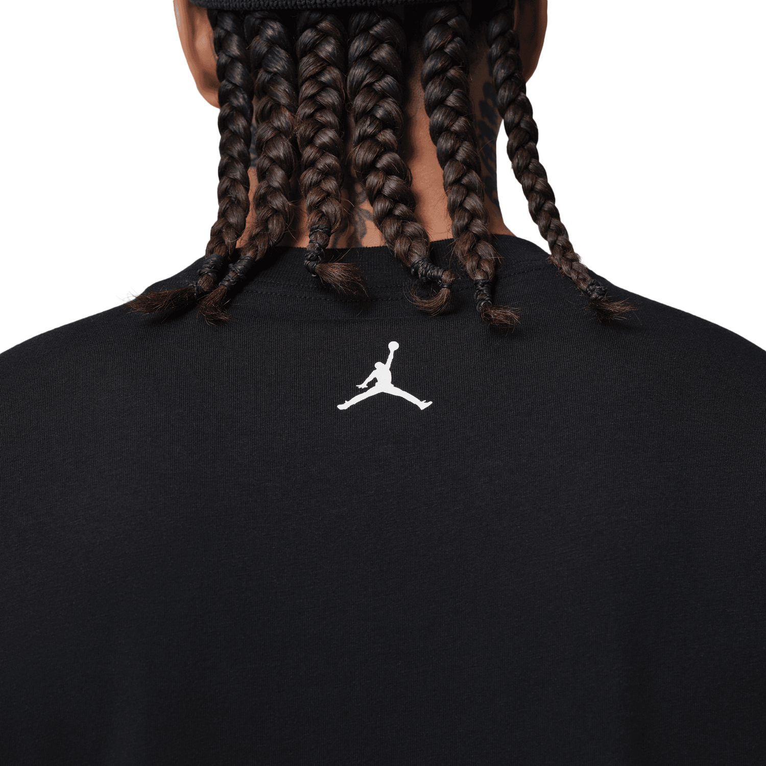 Jordan Dri-FIT SPT Statement Graphic Short Sleeve Crew - Men's - Black/White